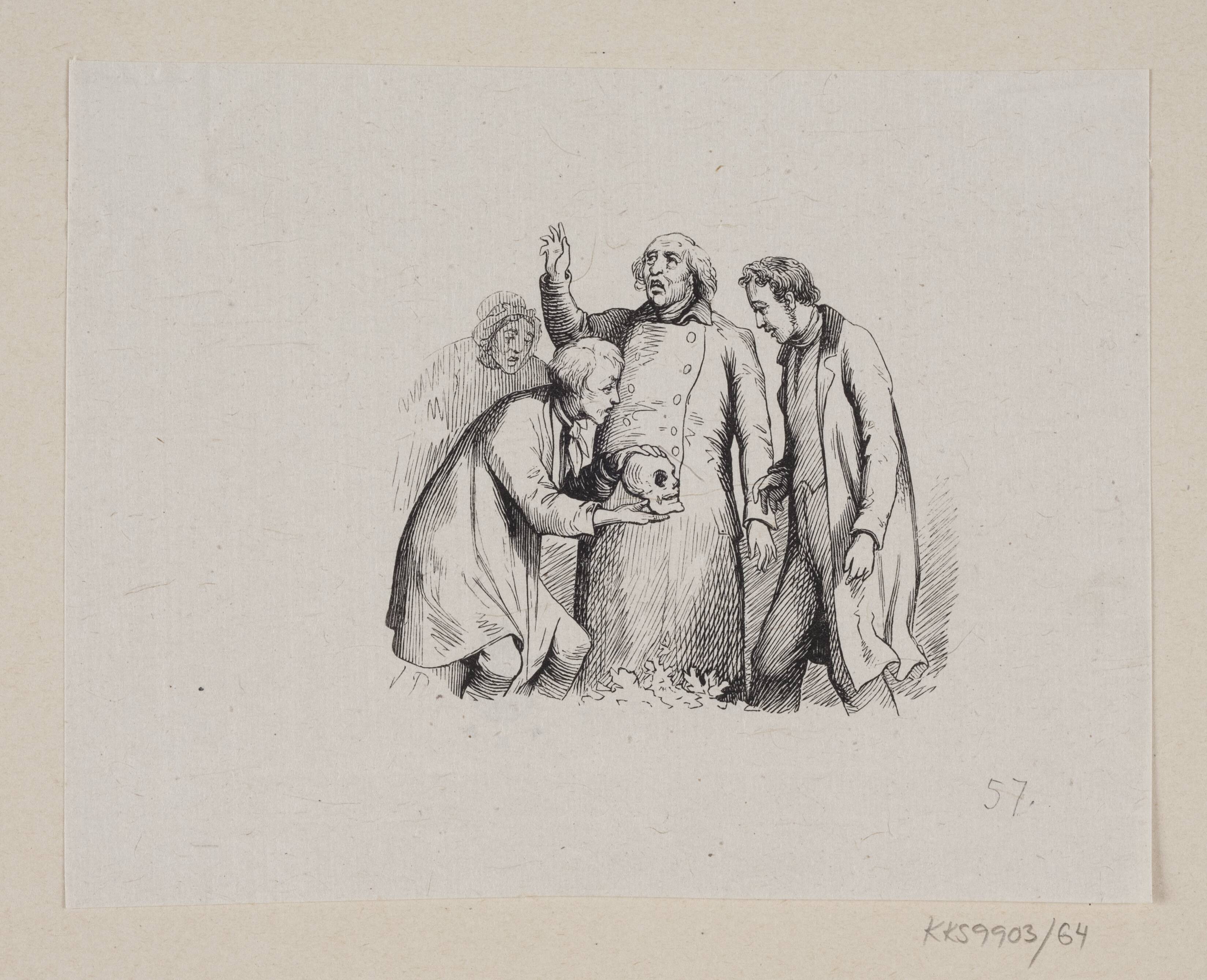 Illustration til "Rosen-Aften" i H.C. Andersen, "Eventyr og Historier", Bind 1