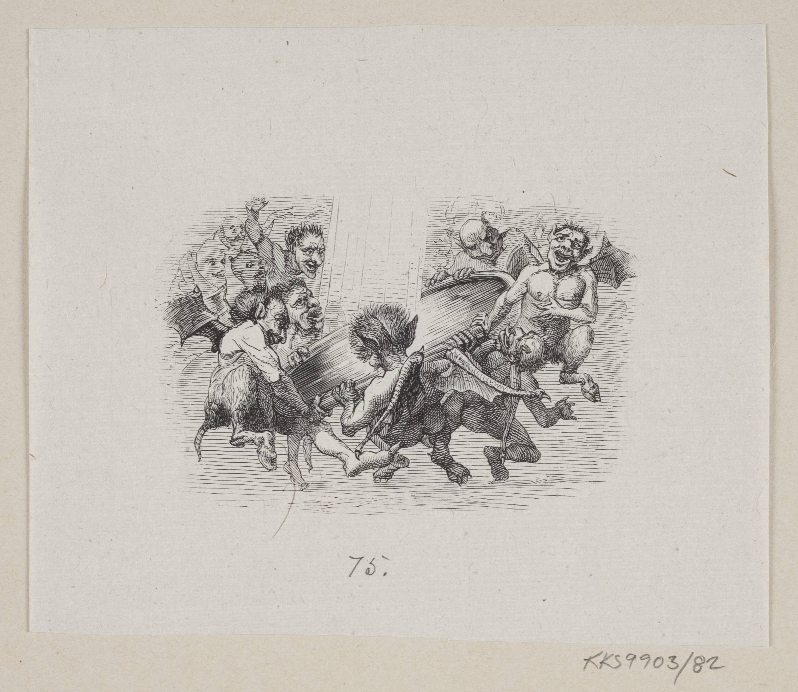 Illustration til "Snedronningen" i H.C. Andersen, "Eventyr og Historier", Bind 1