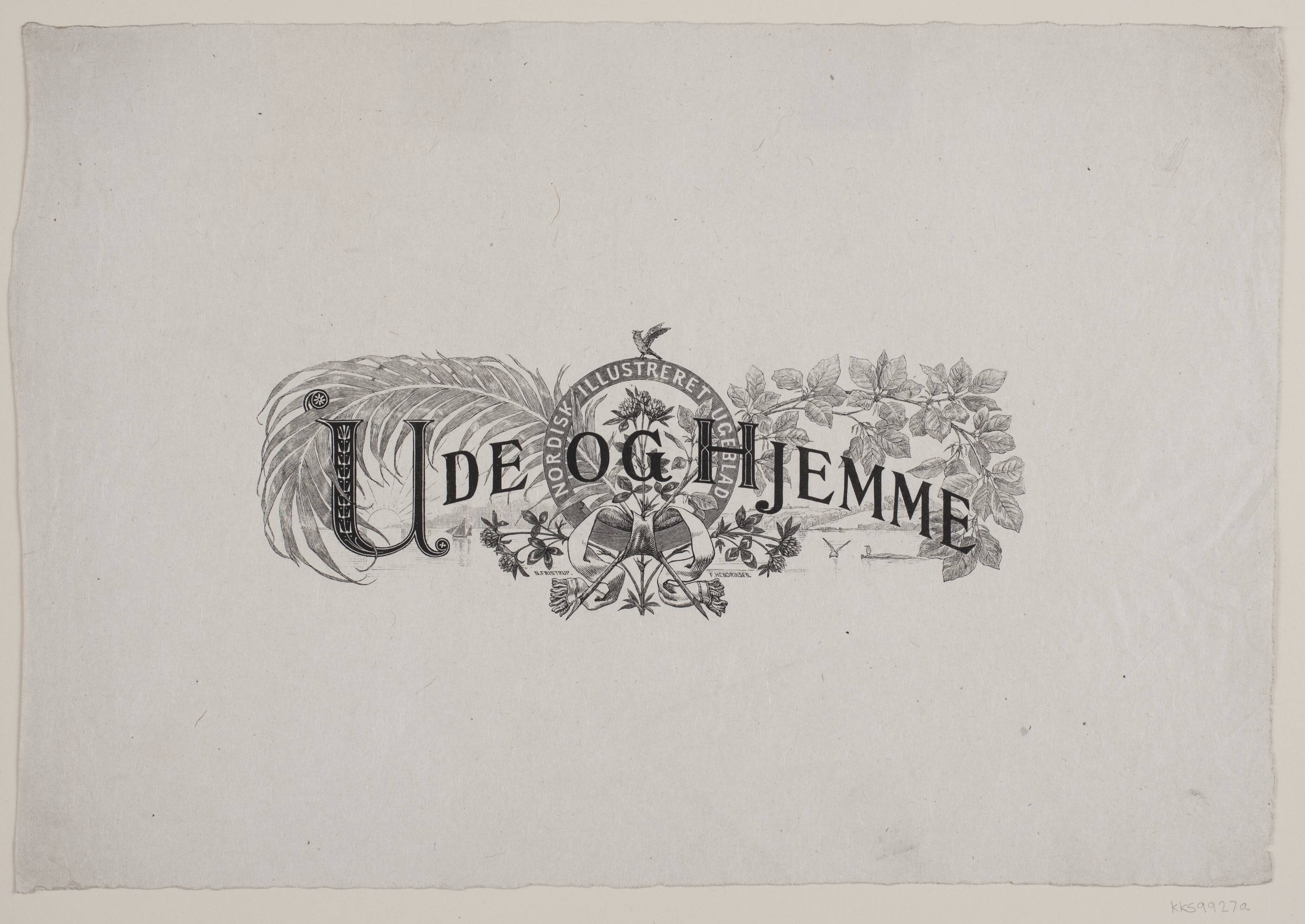 Hoved til "Ude og Hjemme", årg. 3 (1879-80) o. flg.