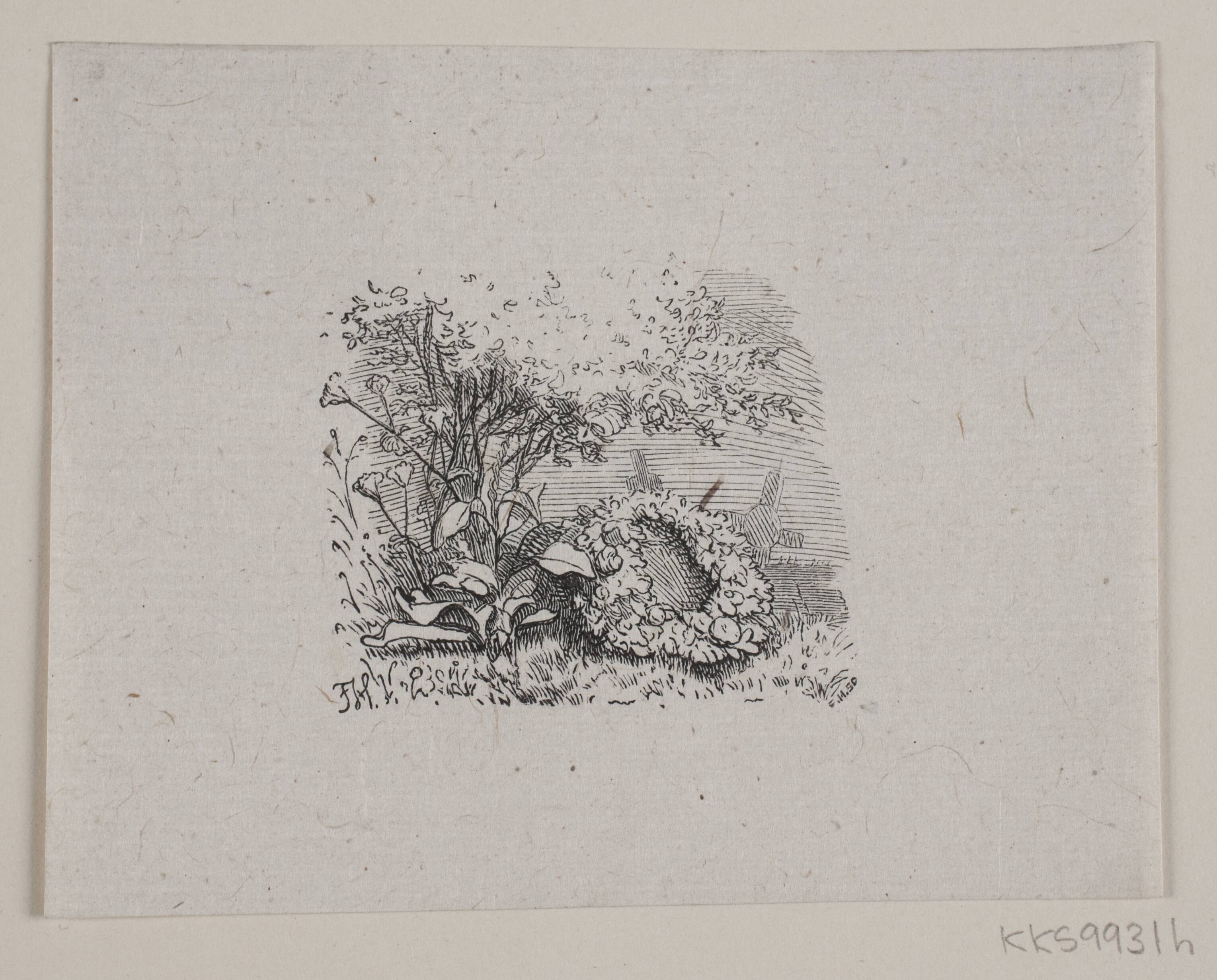Illustration til "De sidste timer", digt af H. J. Greensteen