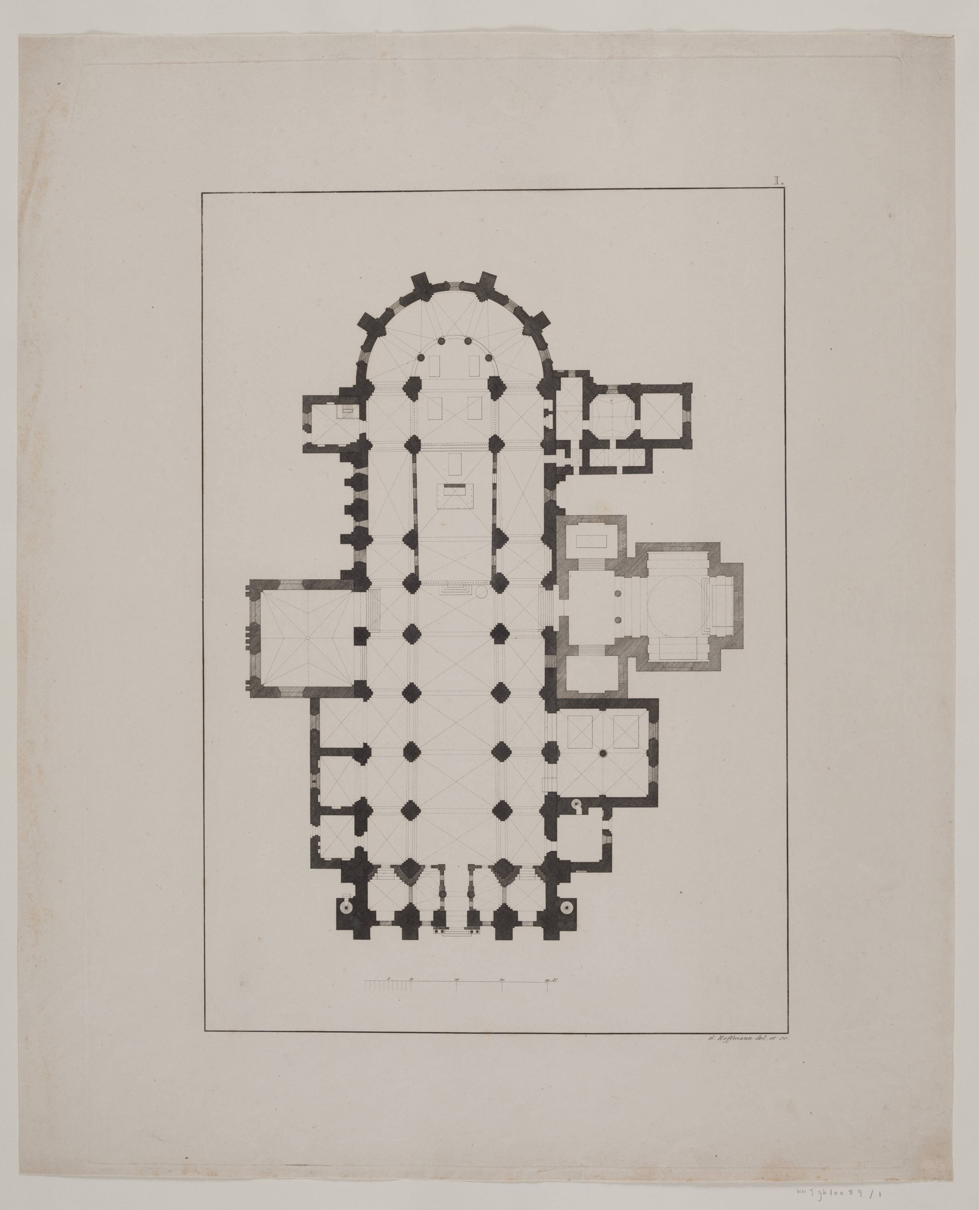 Roskilde Domkirke. Grundplan