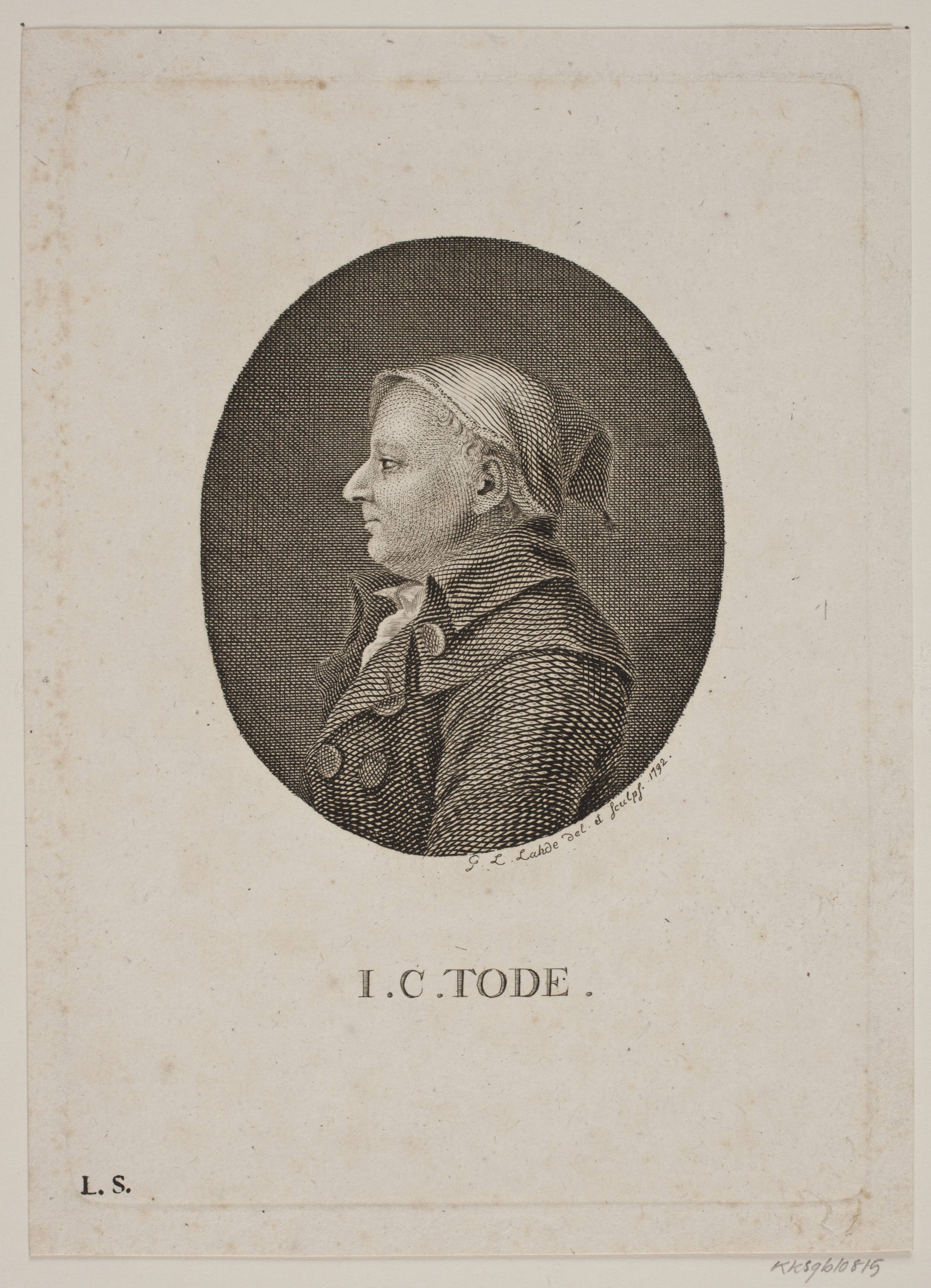 Portræt af I. C. Tode