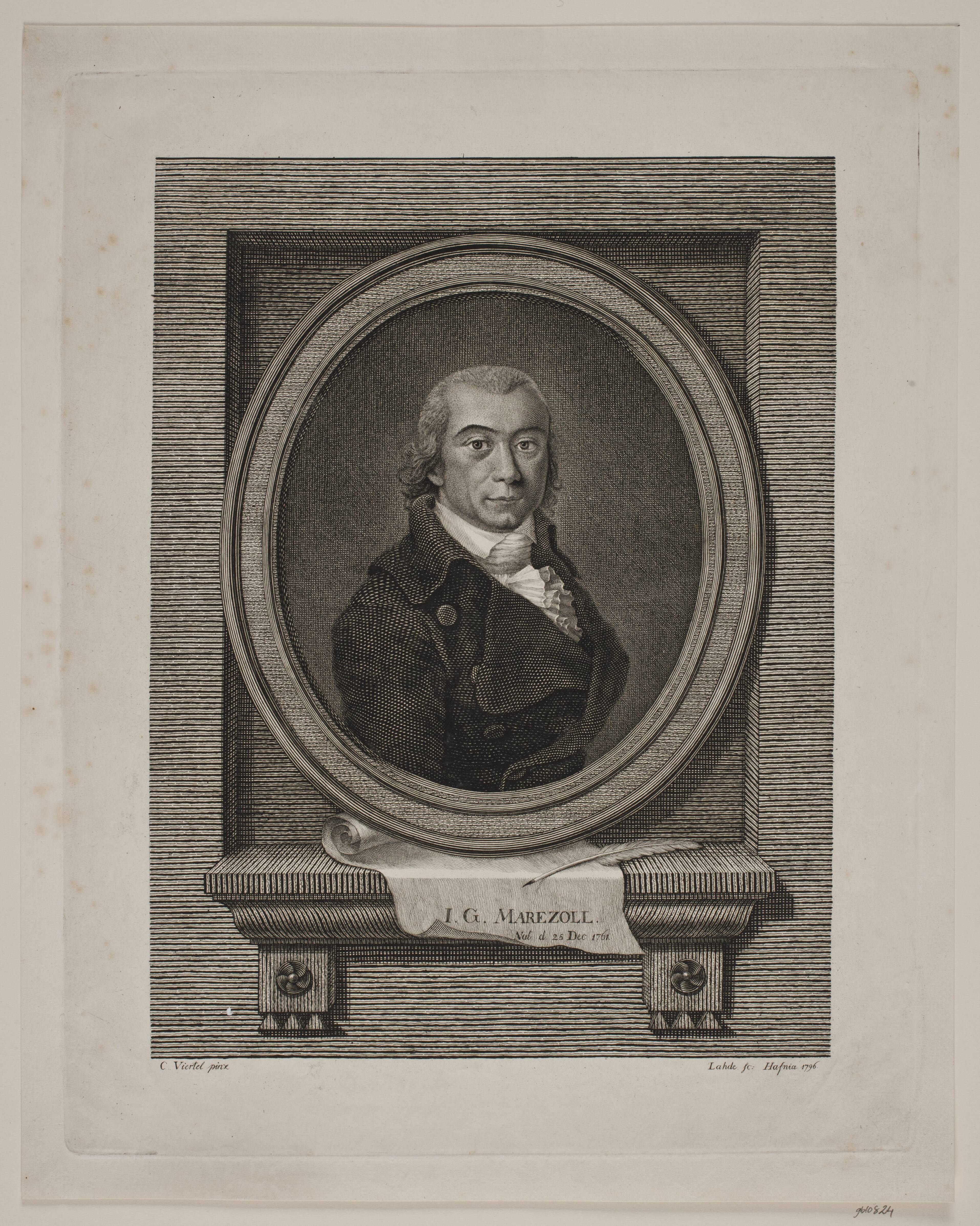 Portræt af Johann Gottlob Marezoll