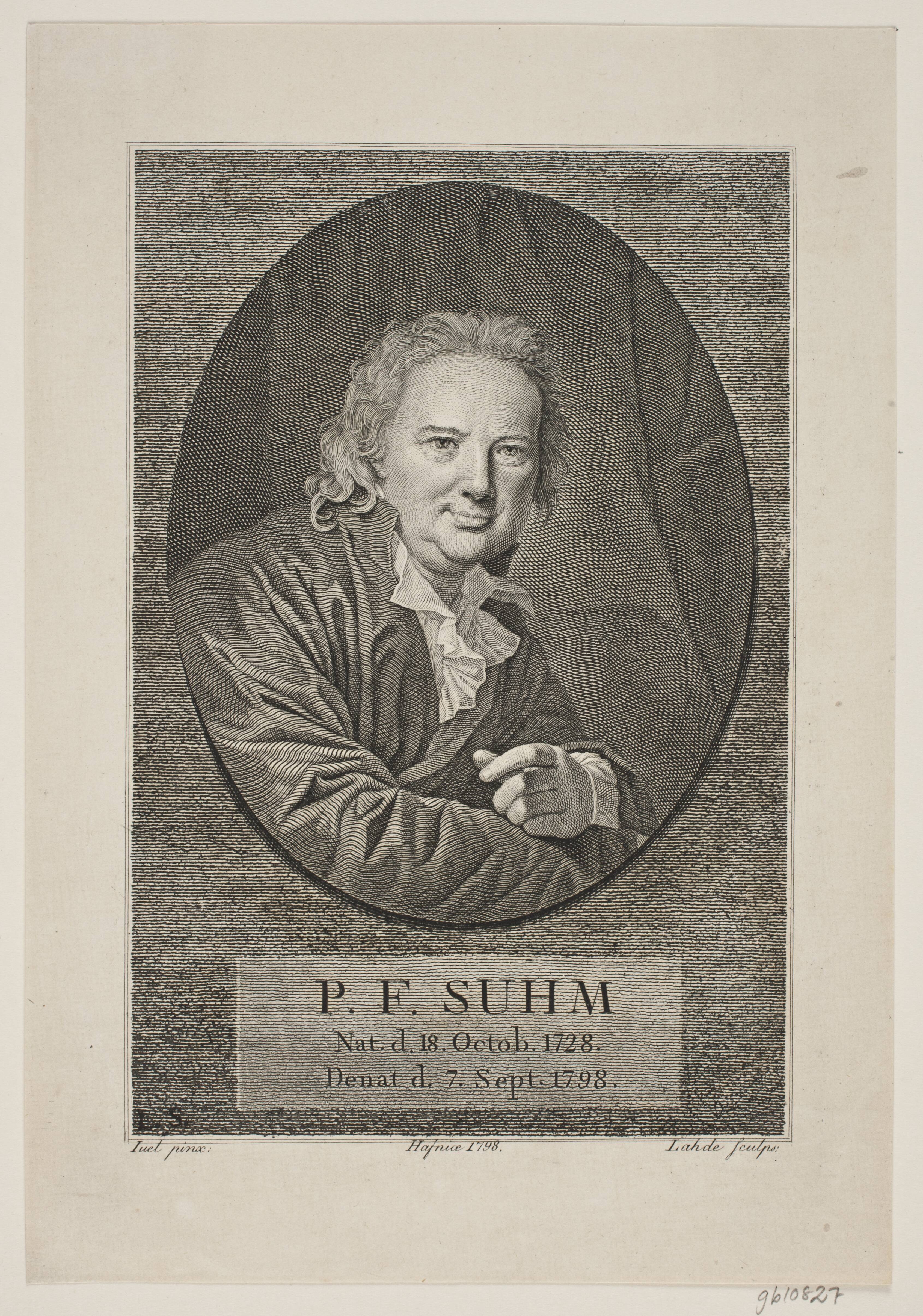 Portræt af P. F. Suhm