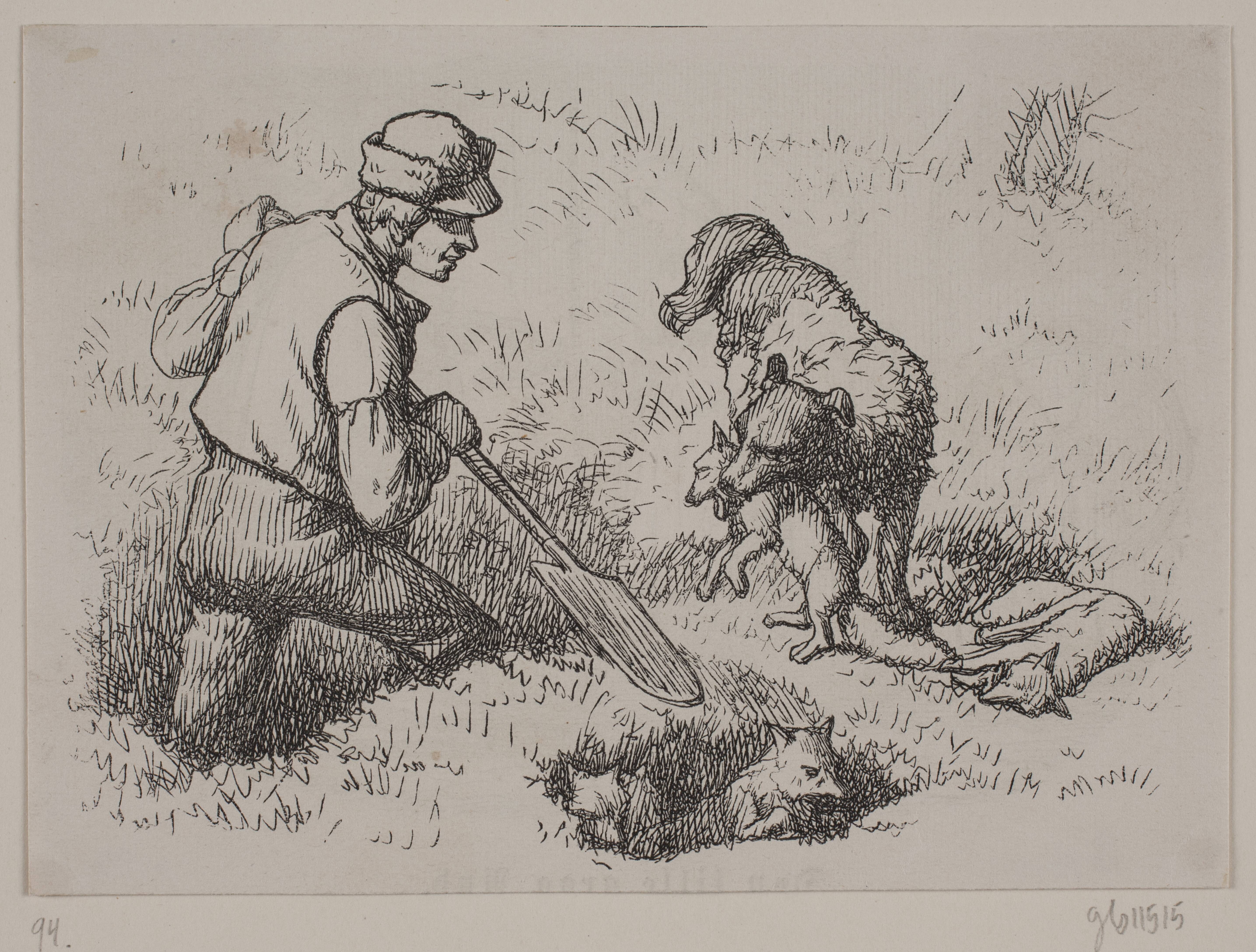 Illustration til "Hr. Mikkel", digt af Christian Richardt