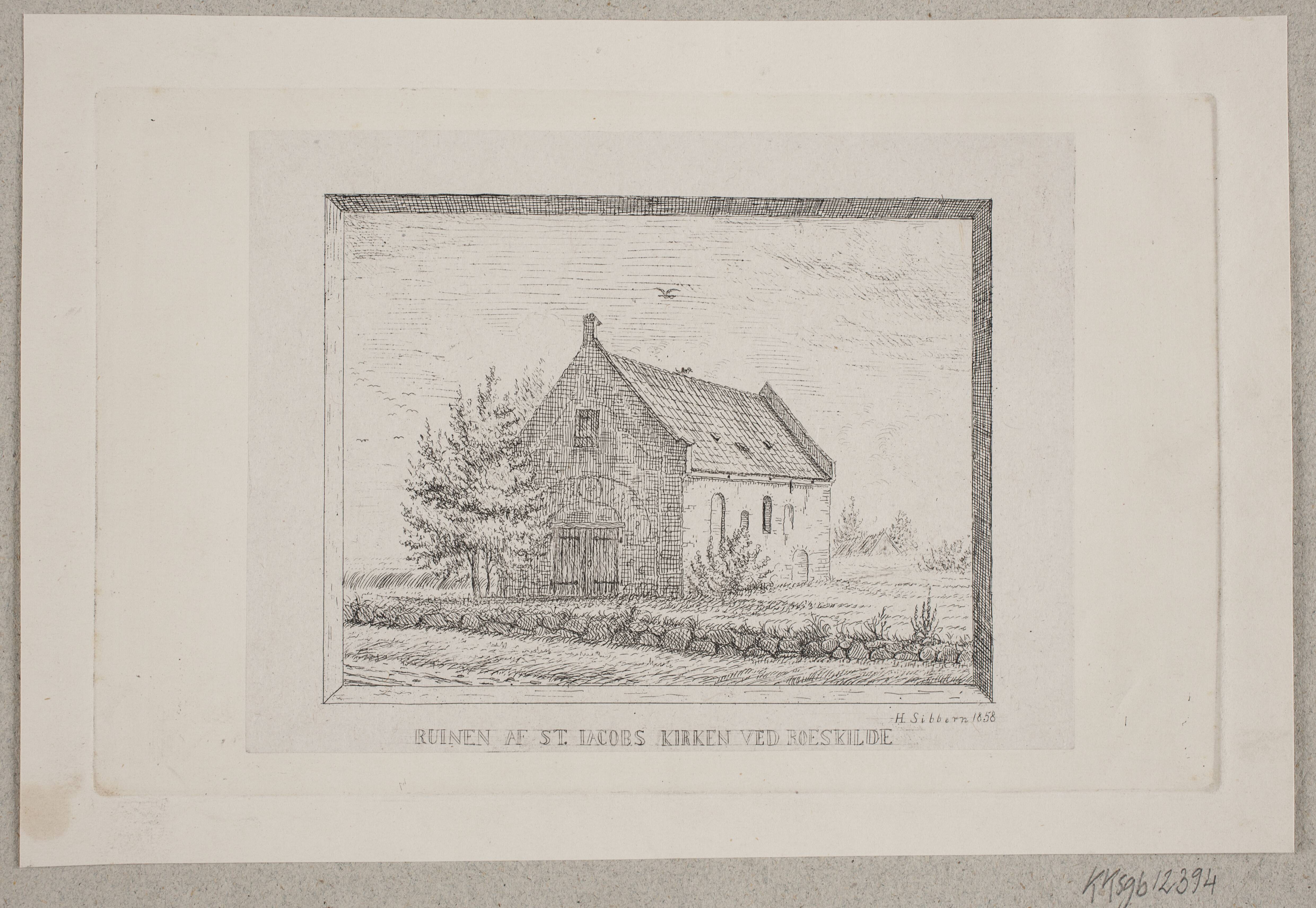 Ruinen af St. Ib's Kirke ved Roskilde
