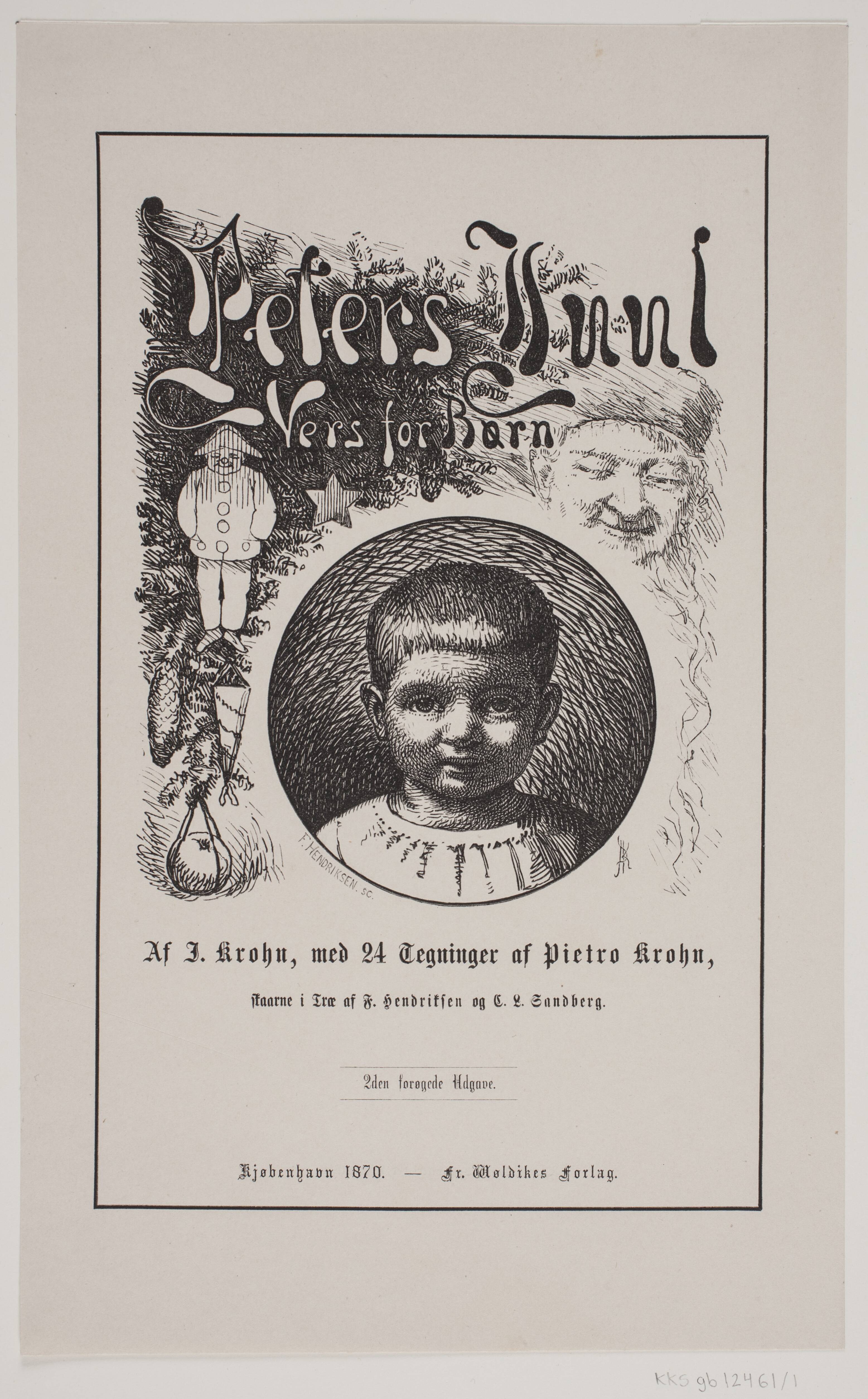 Titelblad til Johan Krohn, "Peters jul"