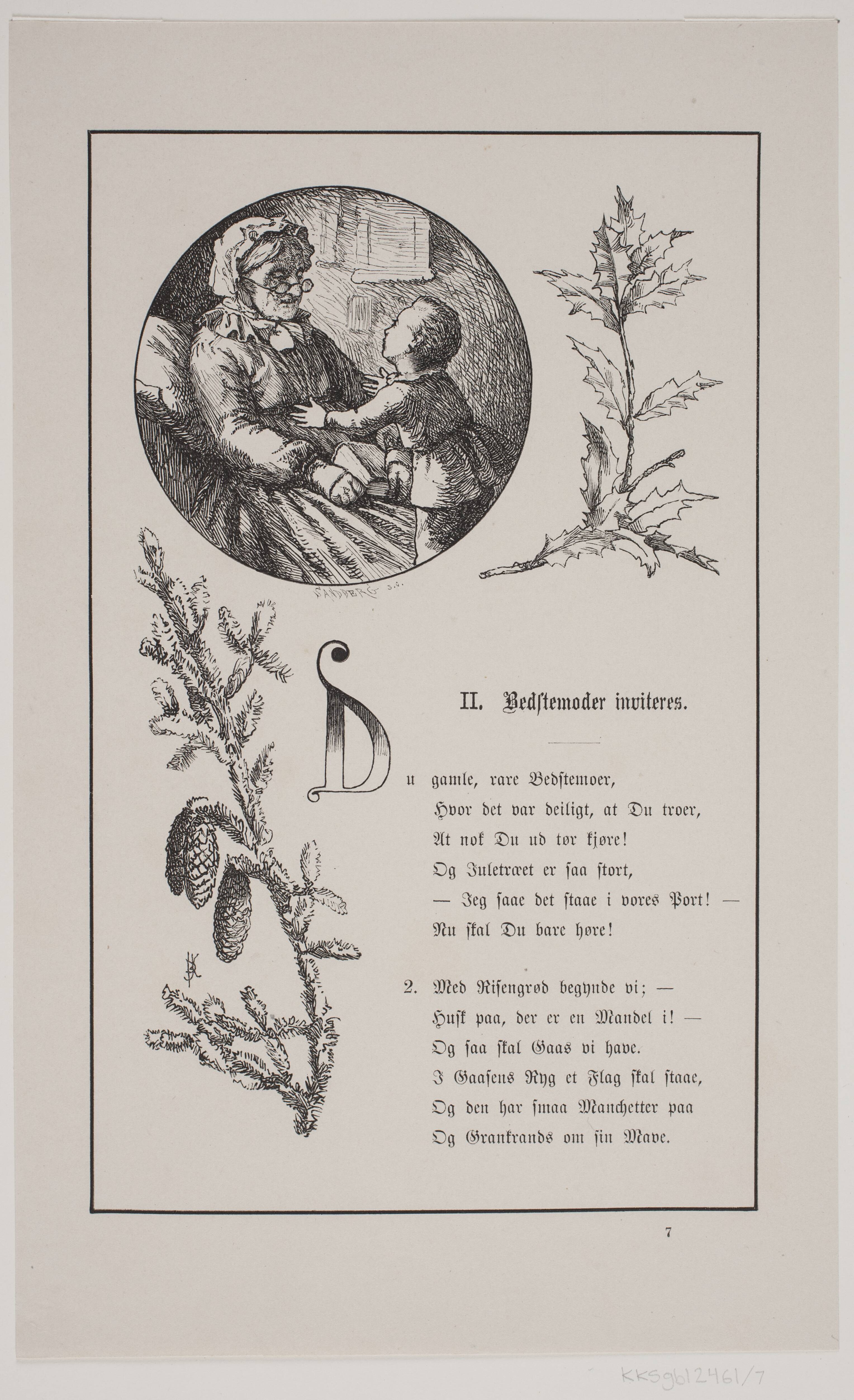 Illustration til Johan Krohn, "Peters jul"