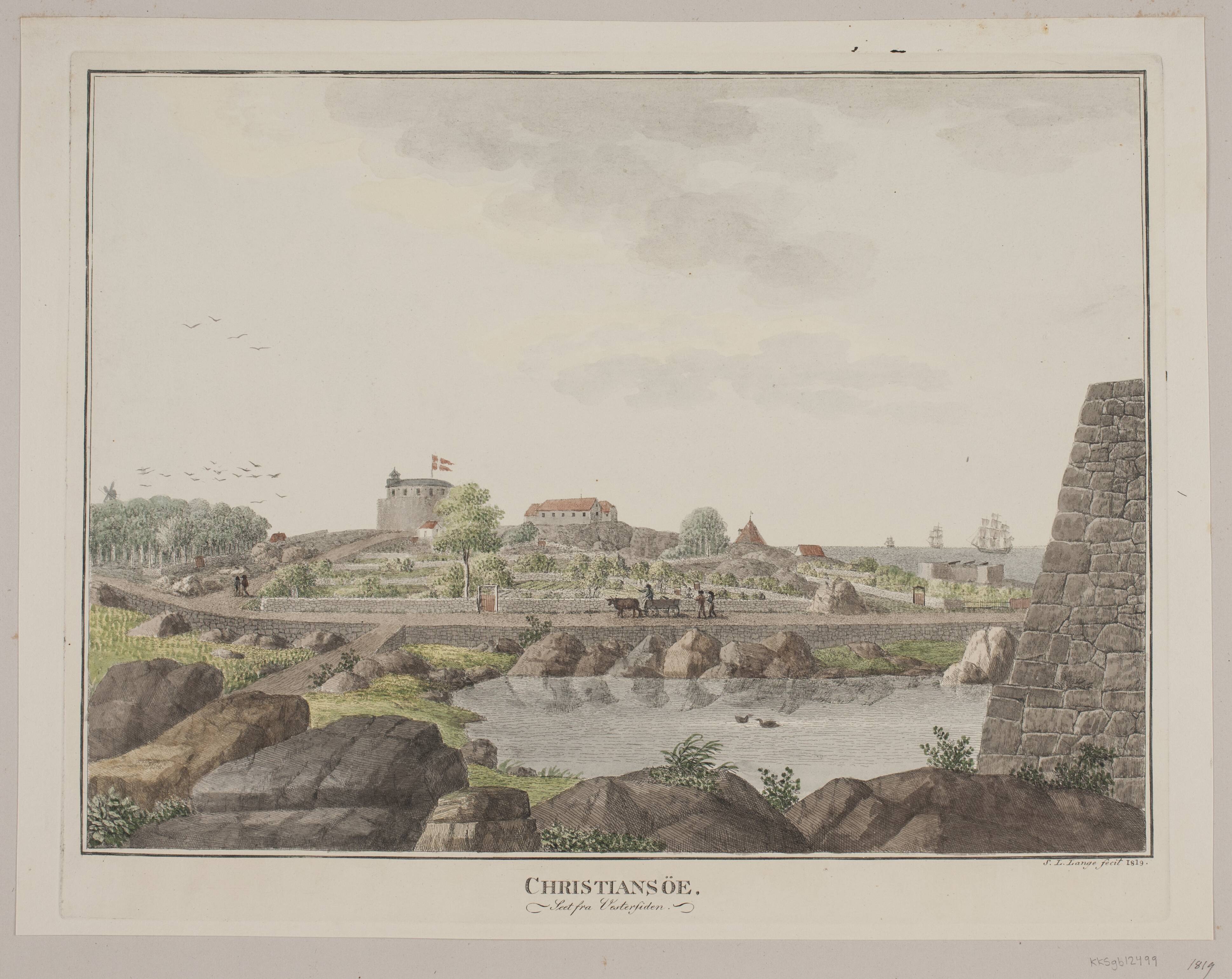 Christiansø. Set fra vestsiden