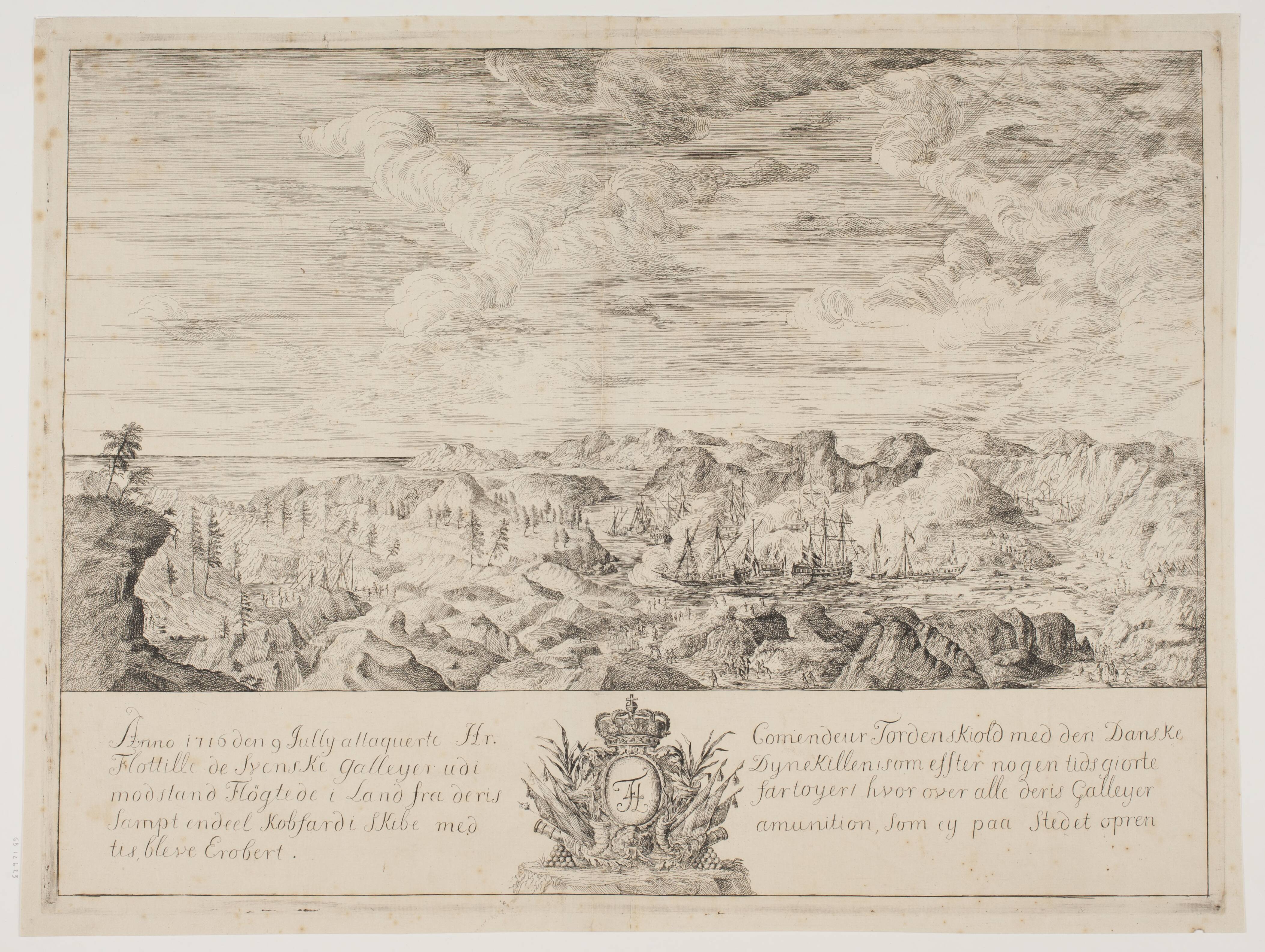 Tordenskjolds angreb ved Dynekilden 9. Juli, 1716