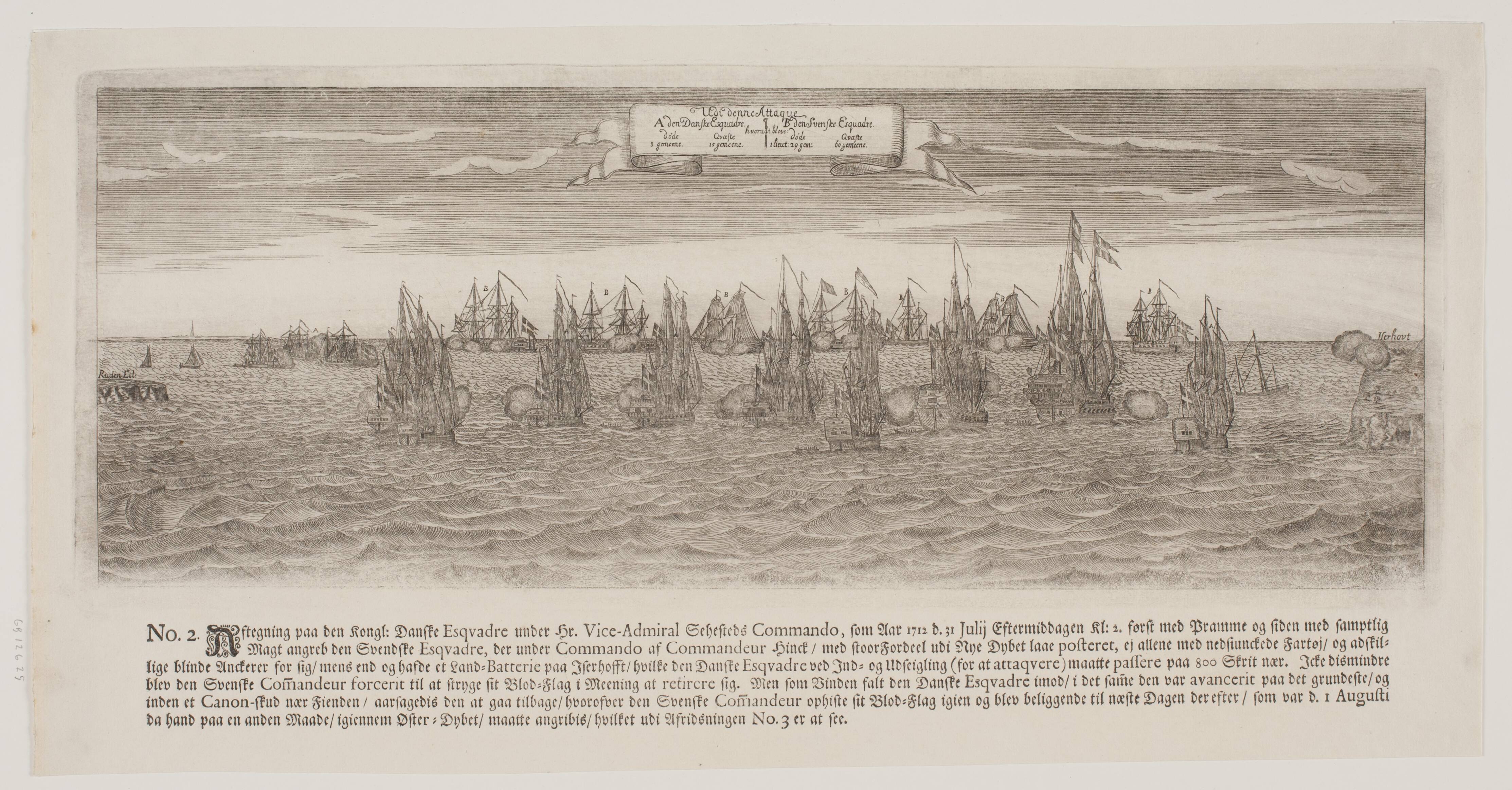 Den danske flådes angreb på svenskerne, Gripswald, 21. juli 1716, nr. 2