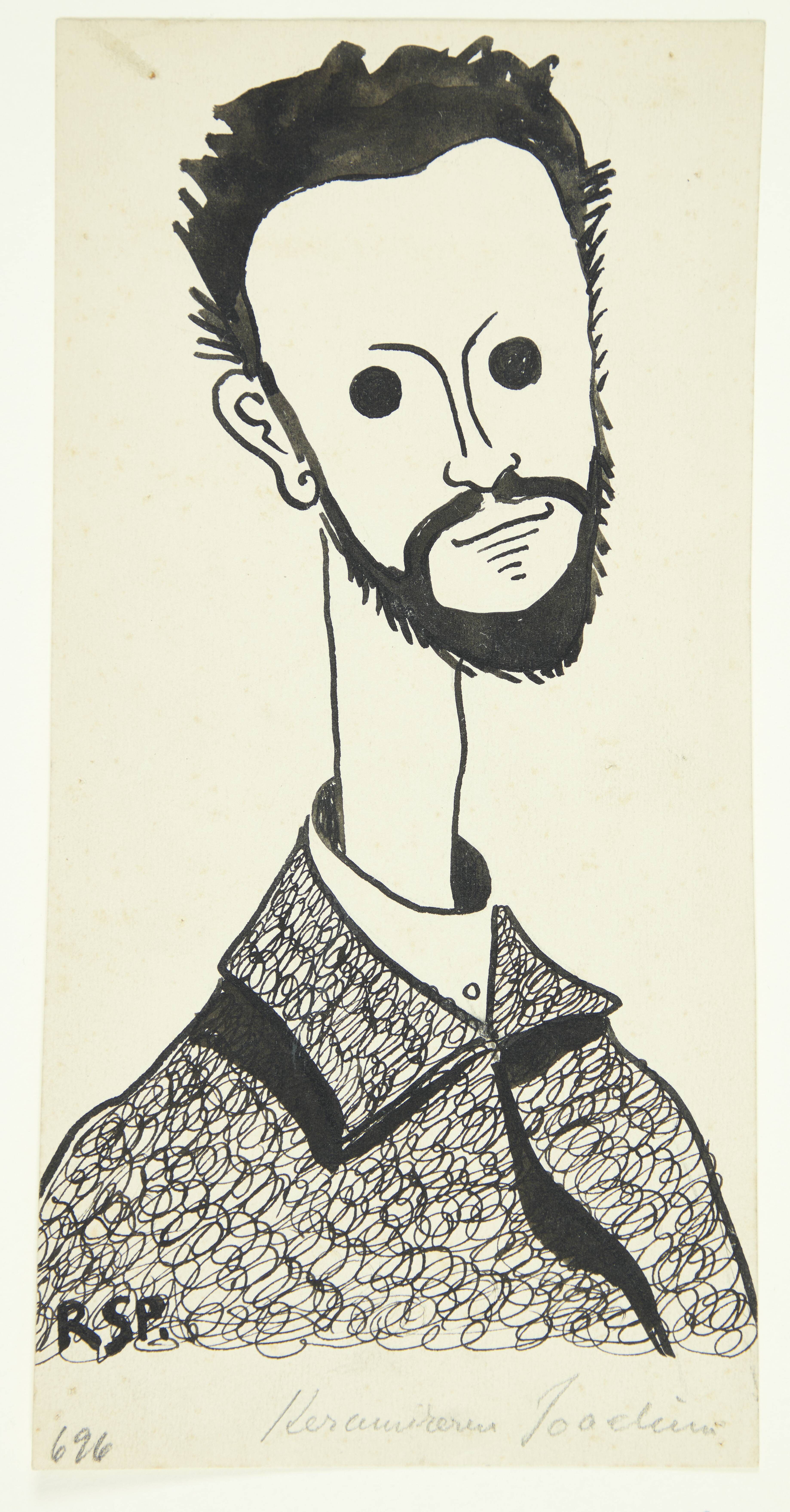 Portræt af maleren og keramikeren Chr. Joachim (1870-1943)