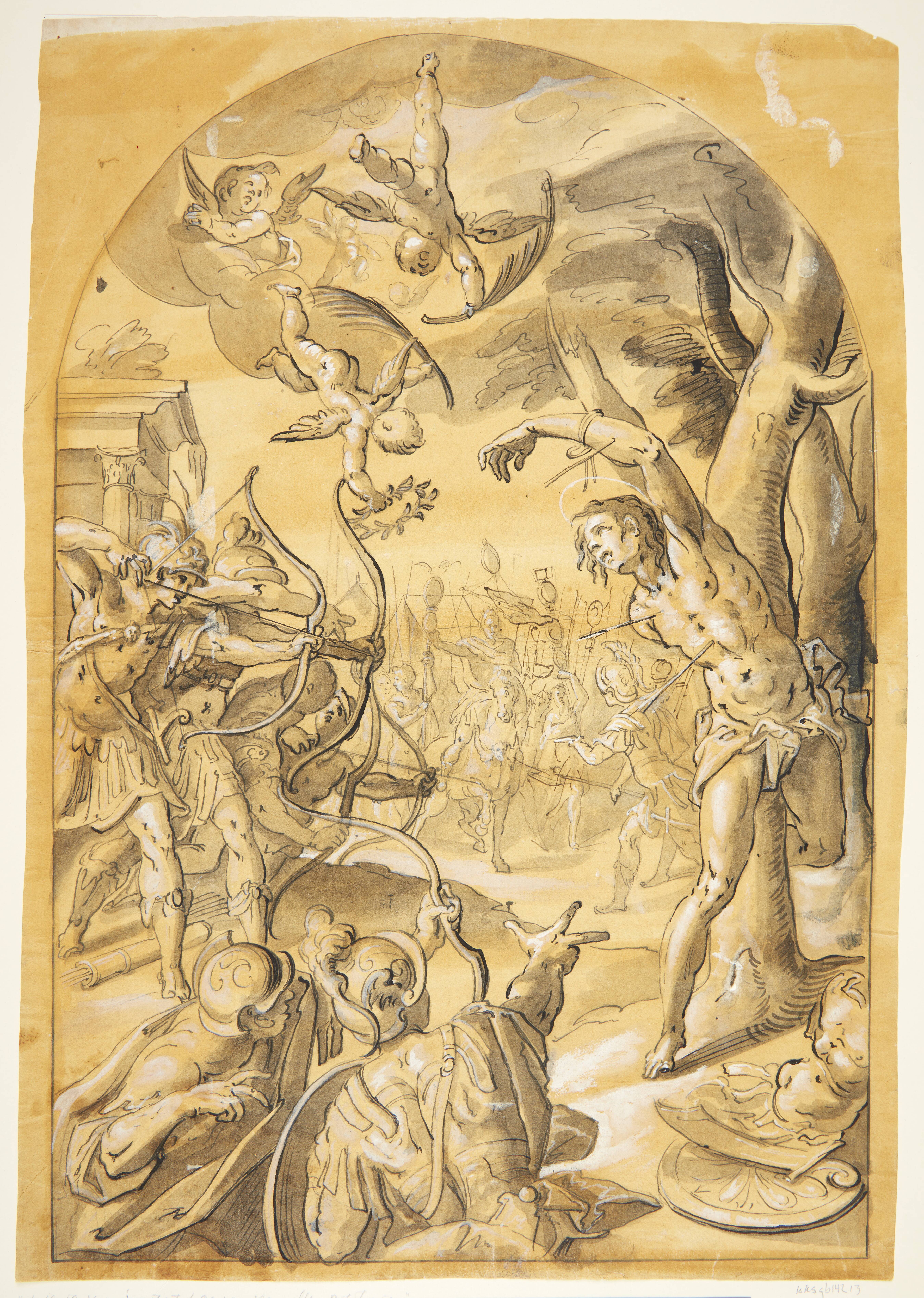 Den hellige Sebastians martyrium