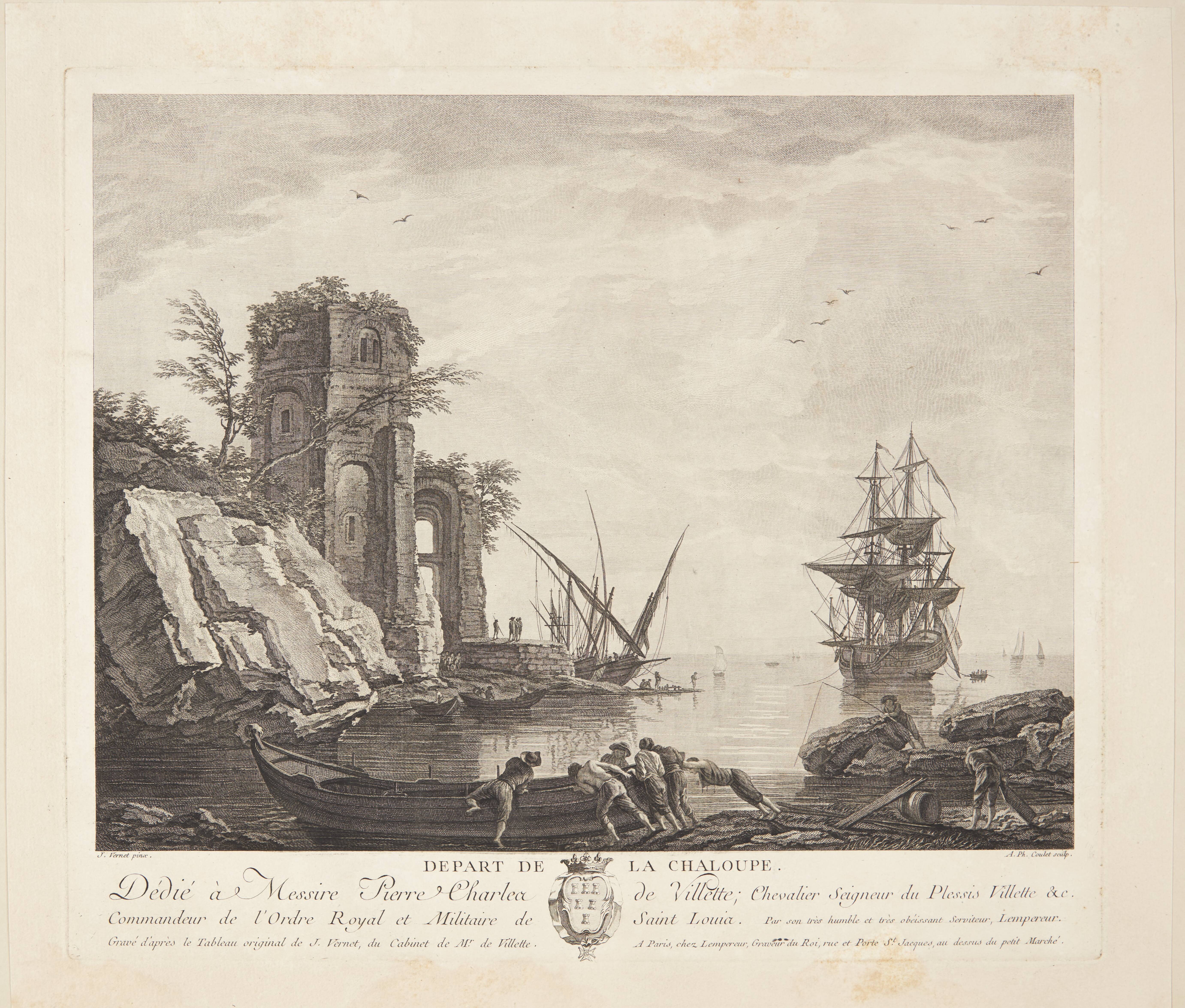 Robåden skubbes ud (Départ de la chaloupe)