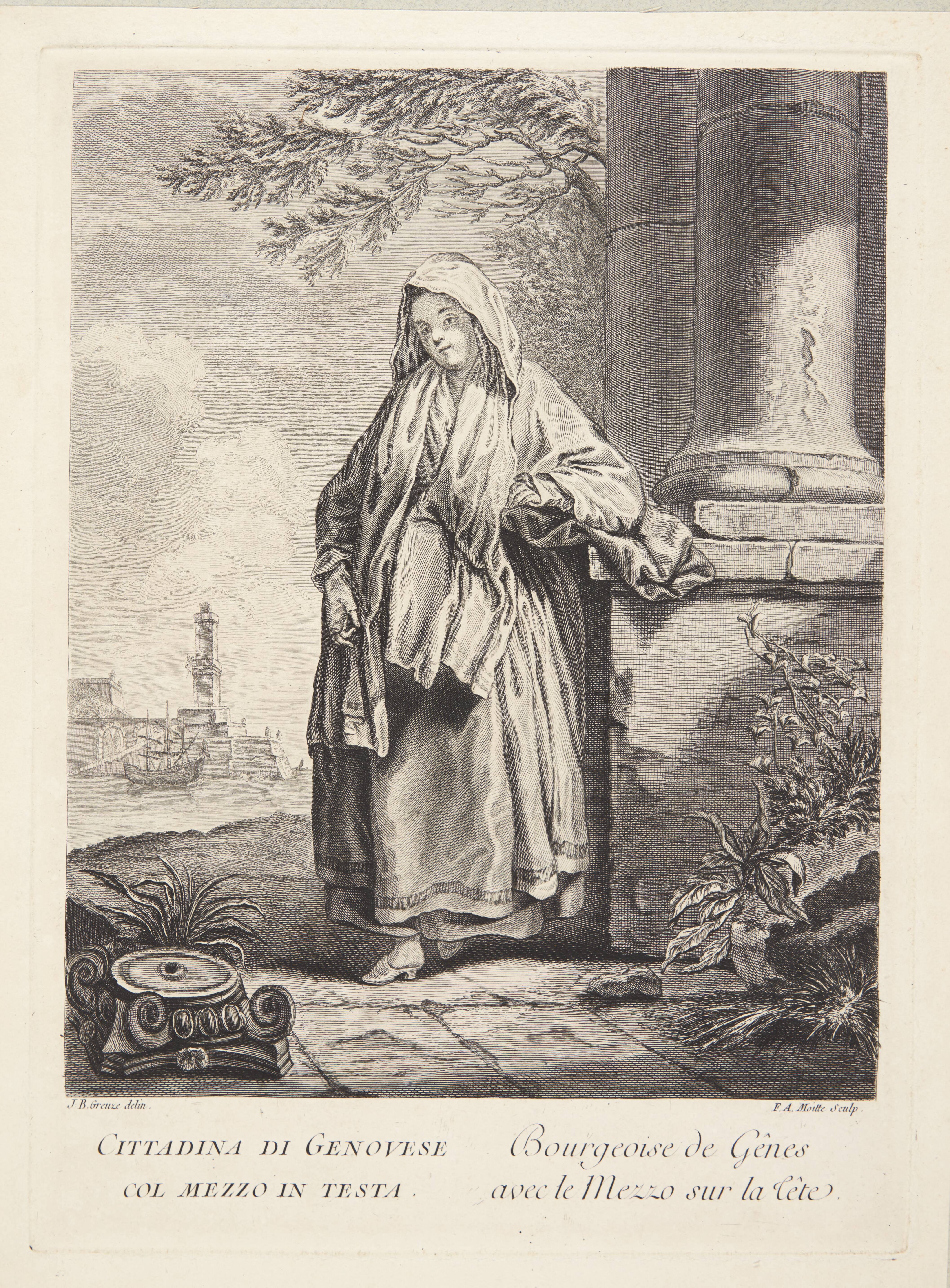 Kvinde fra Genova (Bourgeoise de Gênes avec le Mezzo sur la lête)
