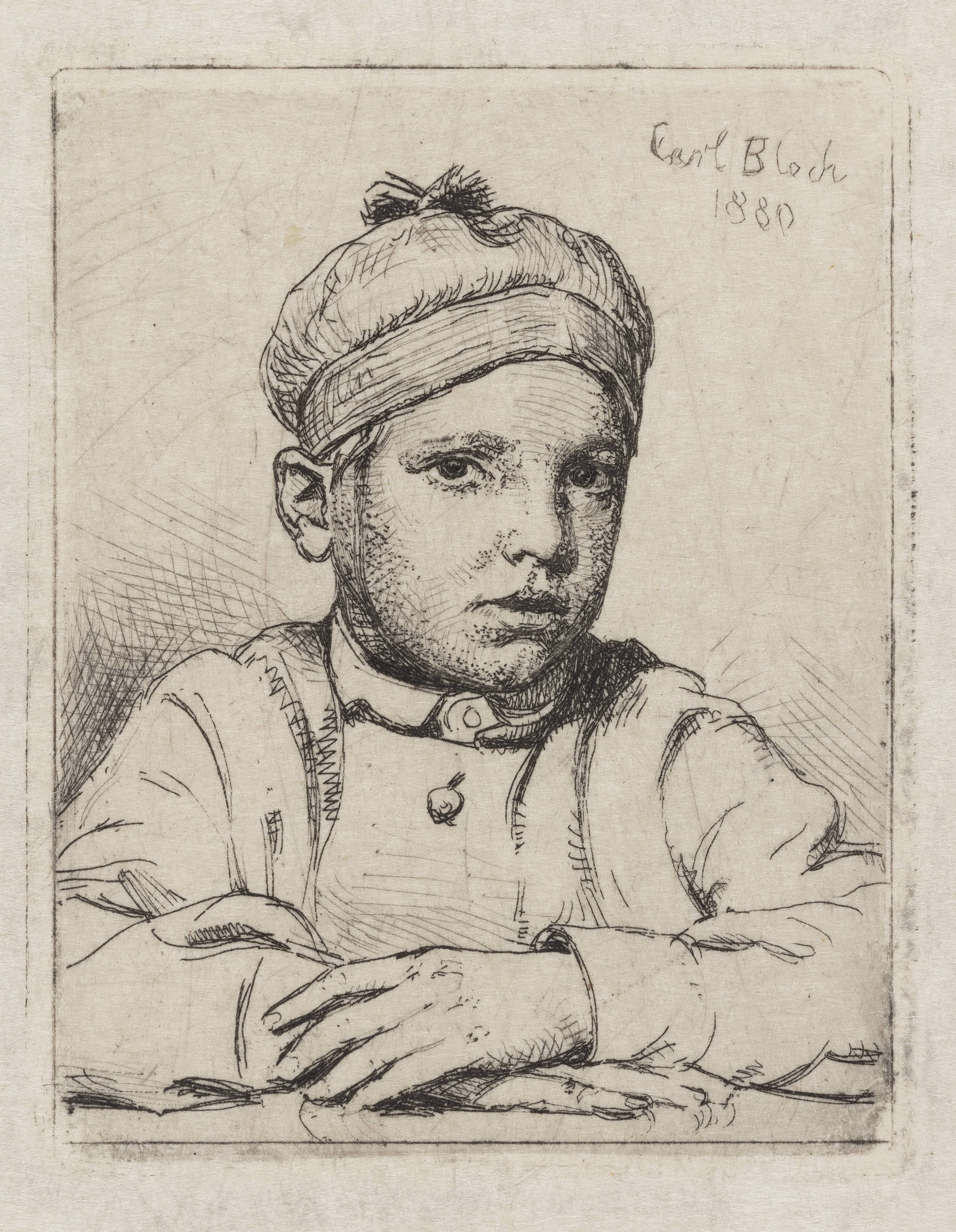 Barneportræt af Emanuel Trepka Bloch