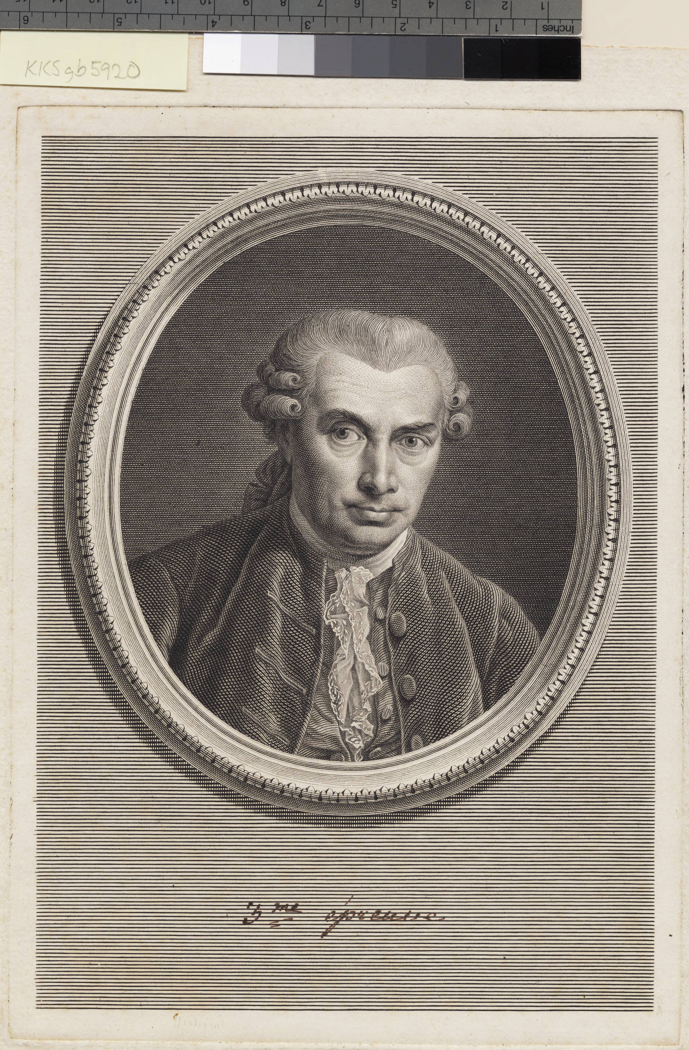 Portræt af læge Johan von Berger
