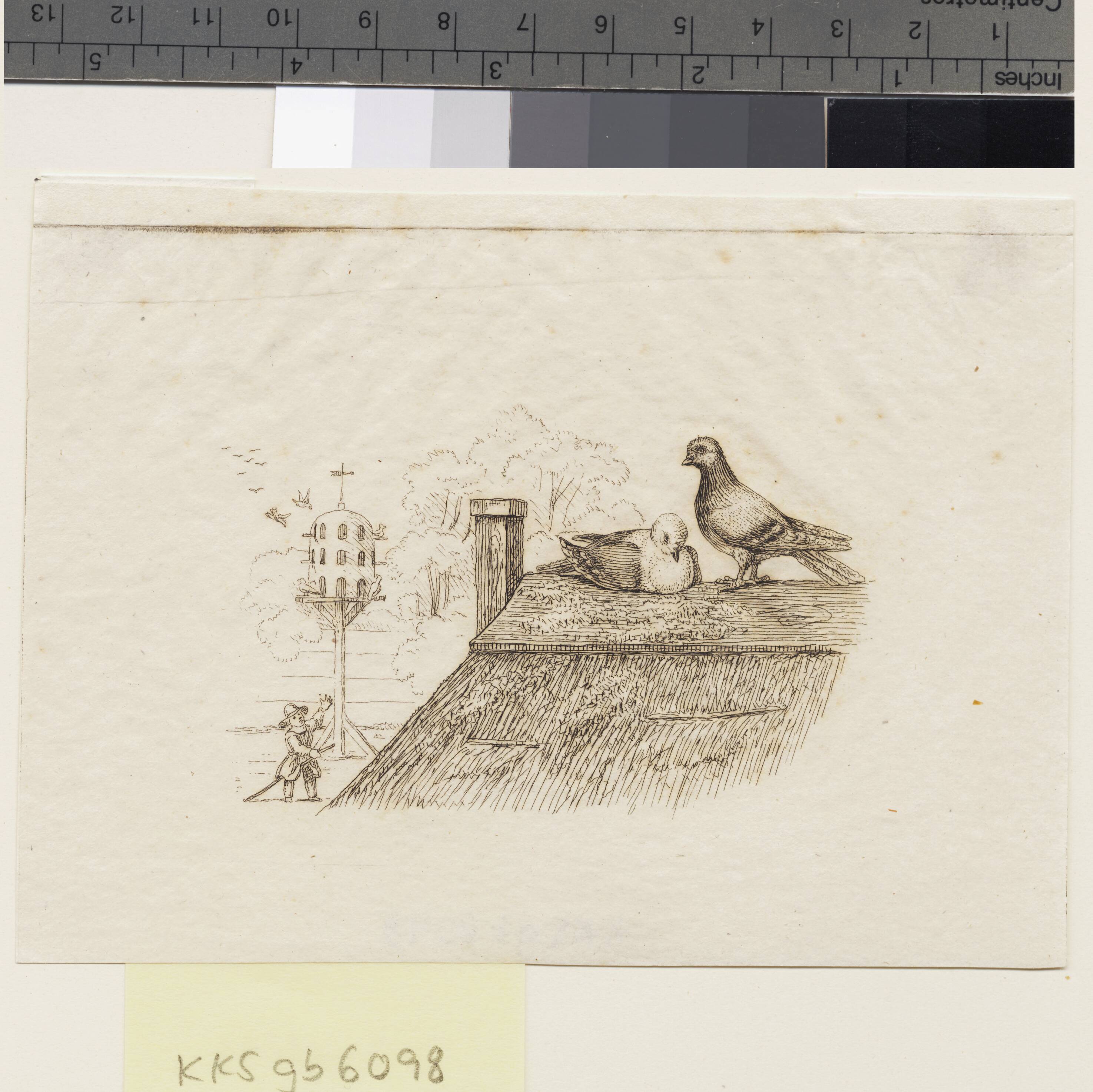Illustration til "Halvhundrede Fabler for Børn" af Hey