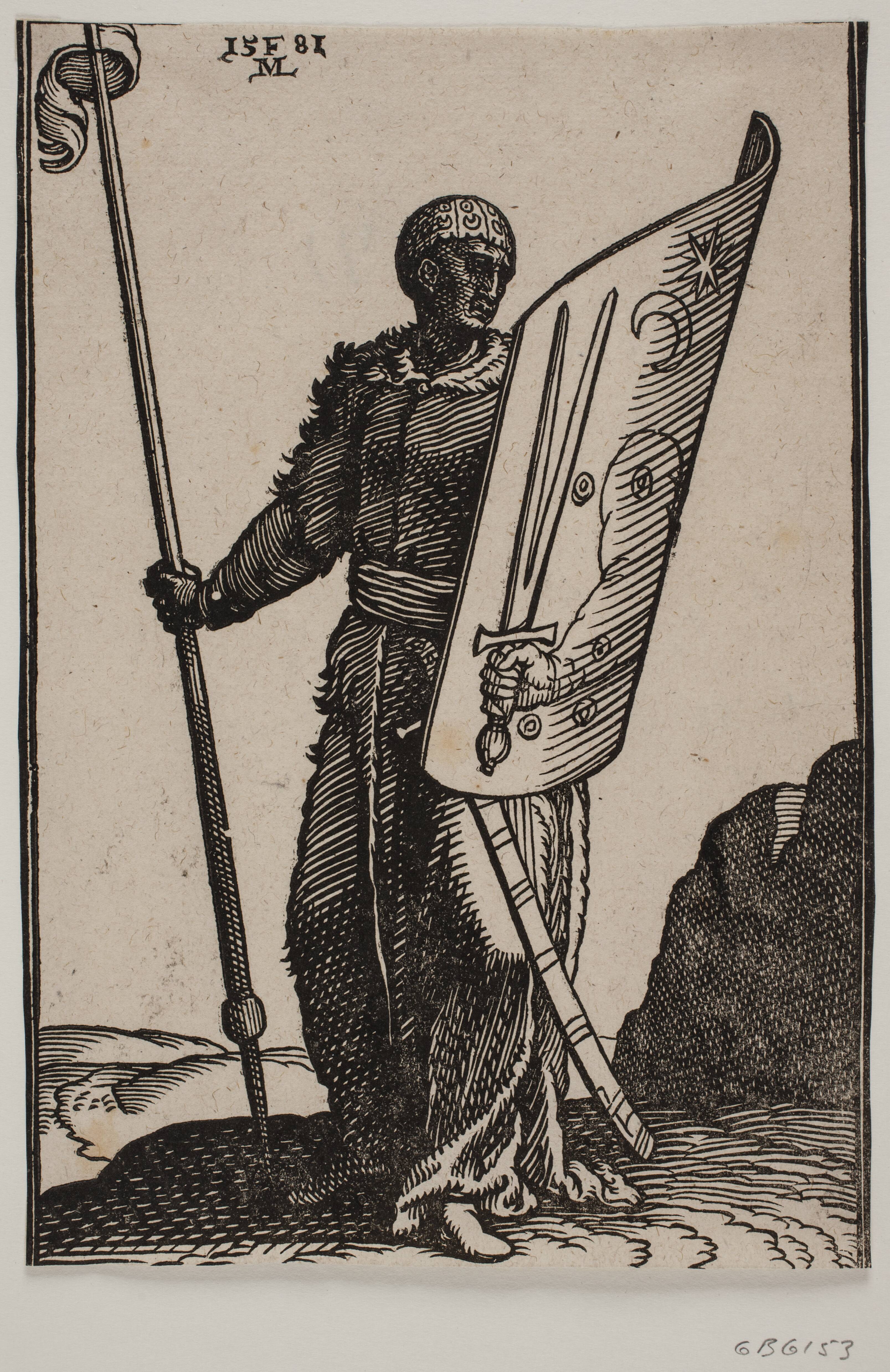 Warrier with Lance and Shield