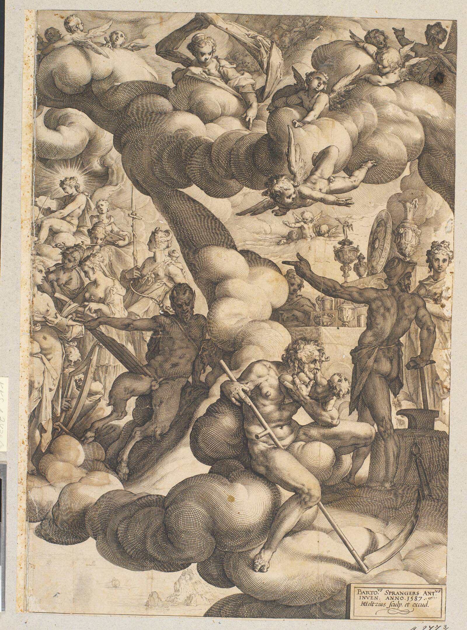 Amor og Psyches' bryllup, Hendrick Goltzius, 1587