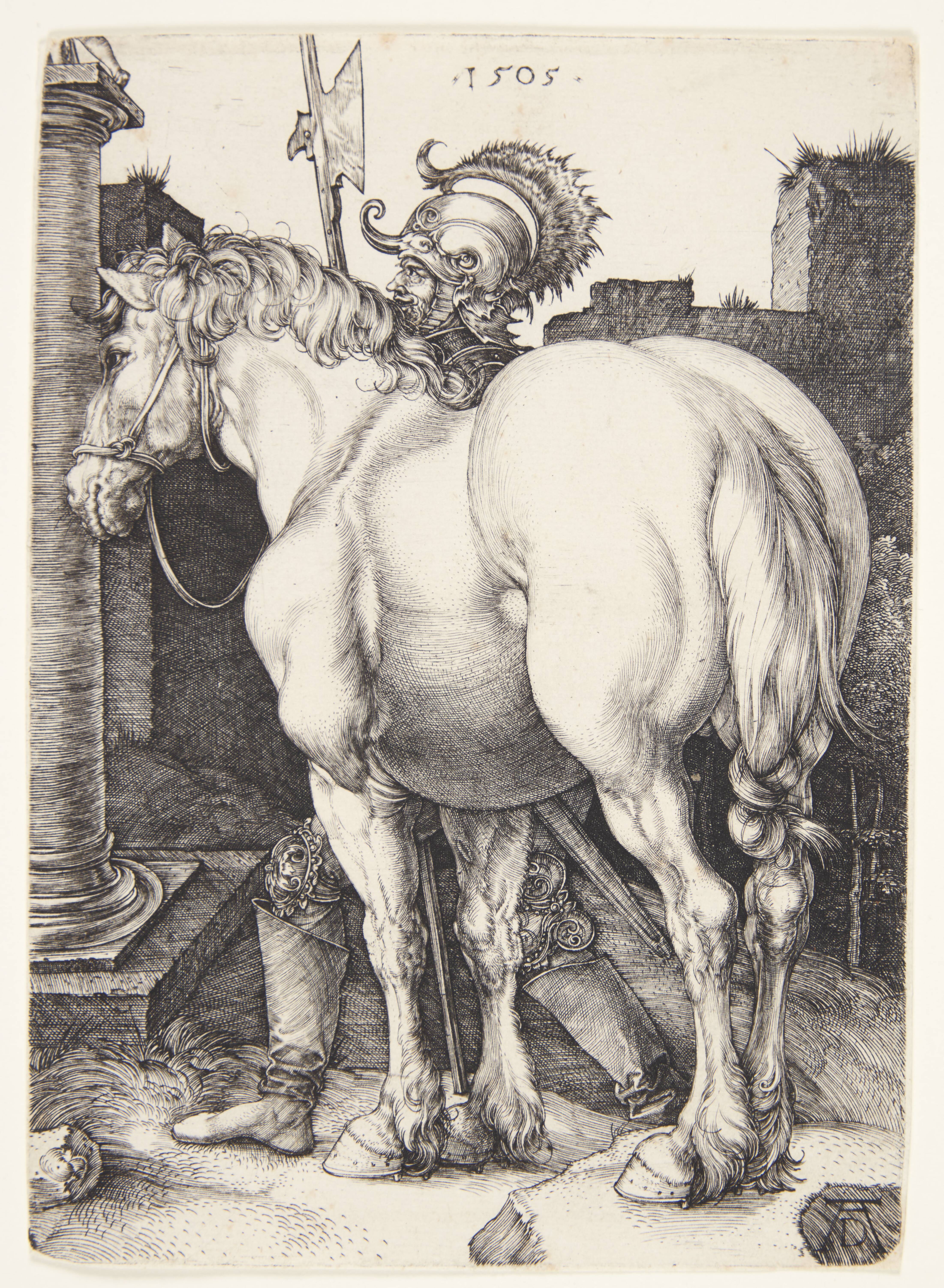 The large horse