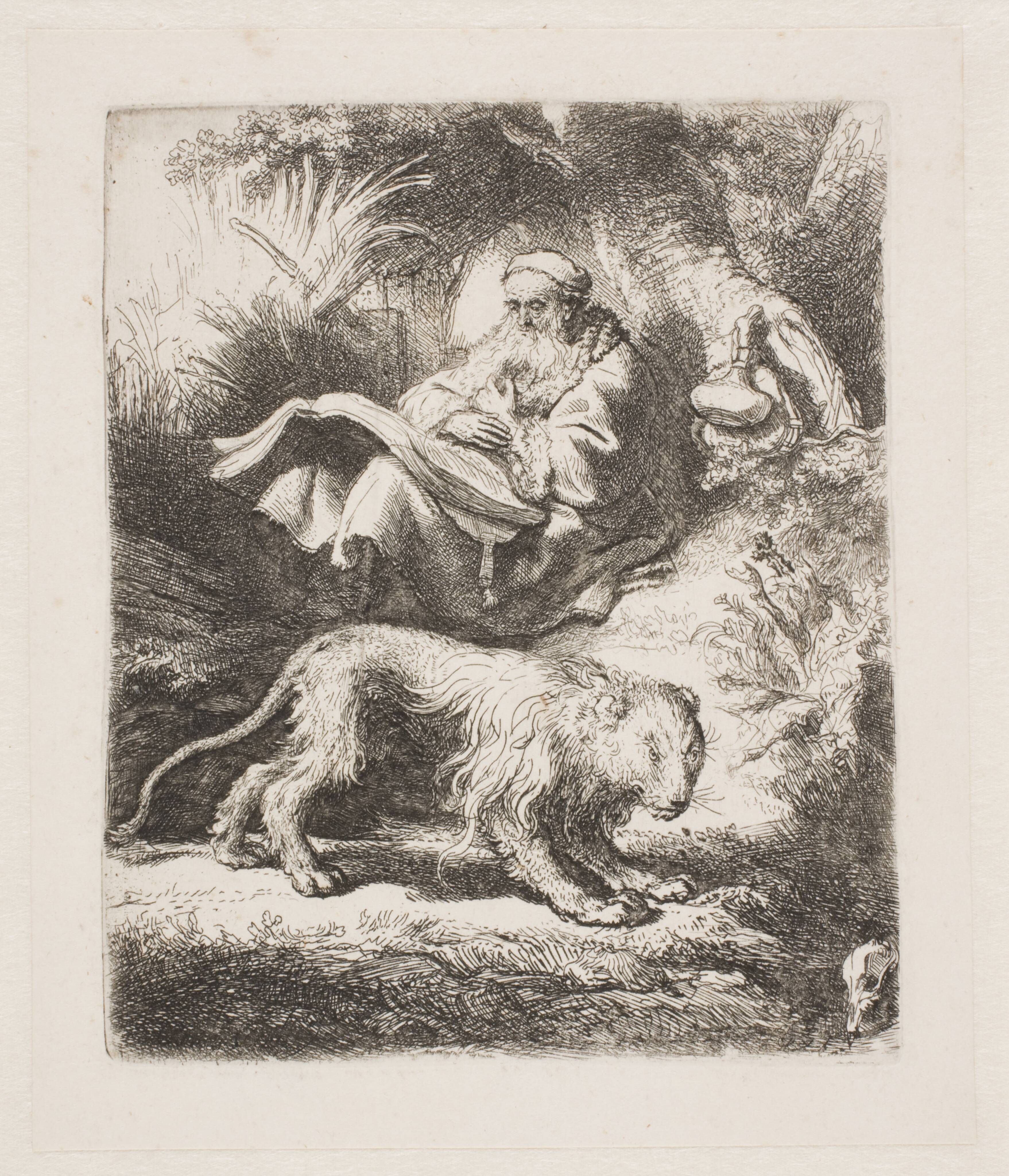 St. Jerome reading