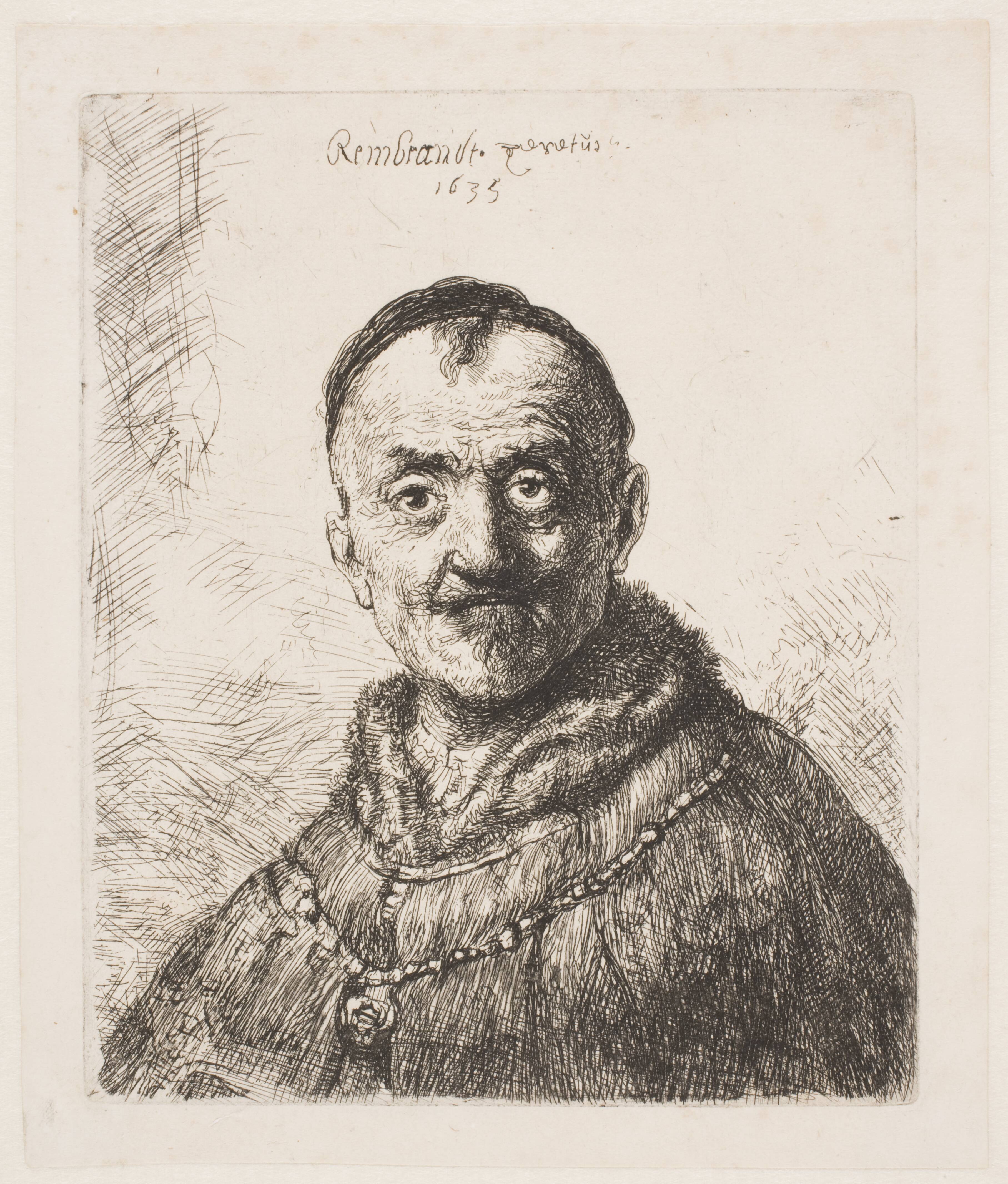The first oriental head (Rembrandt's father?)