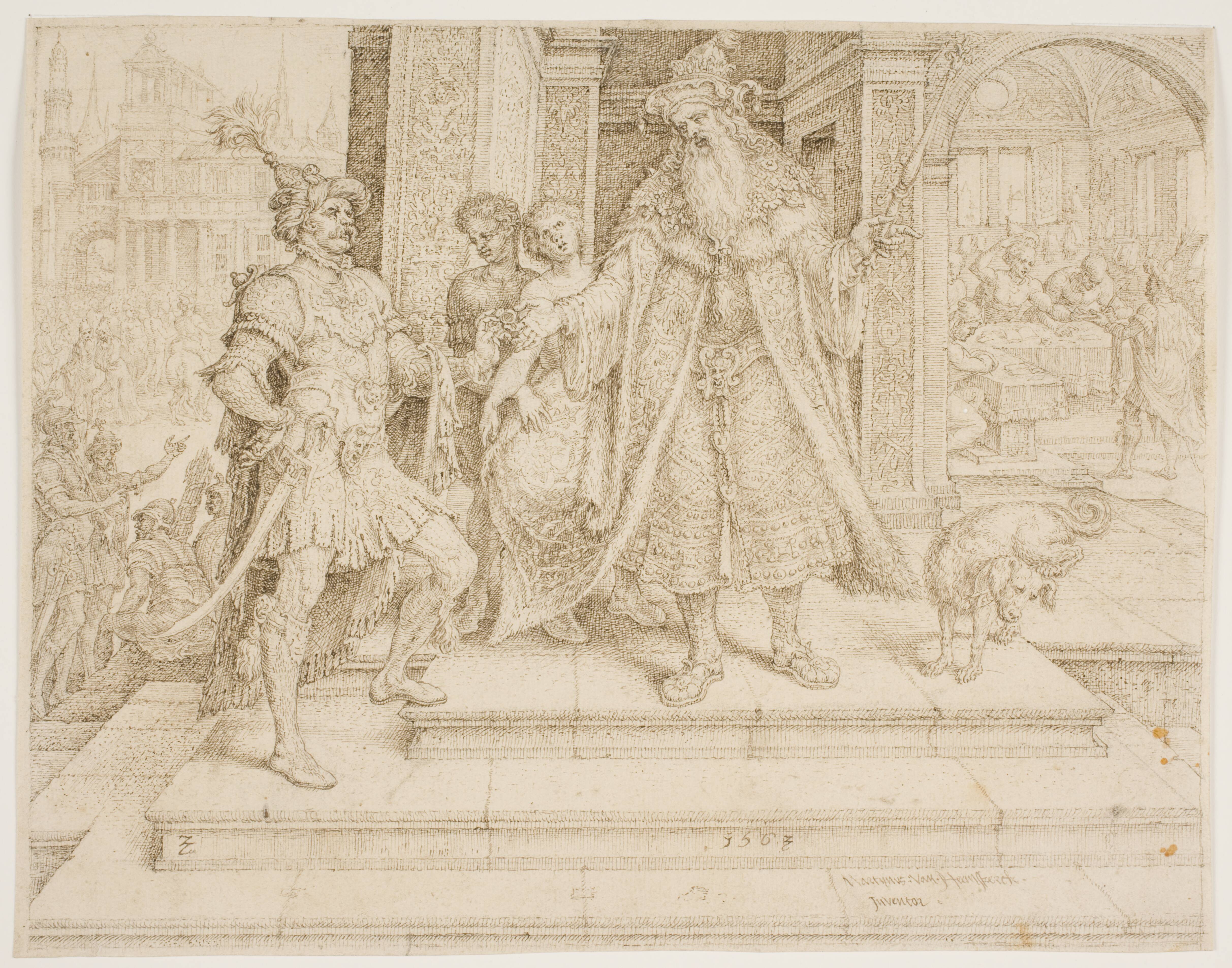 Ahasverus giving the Seal Ring to Haman