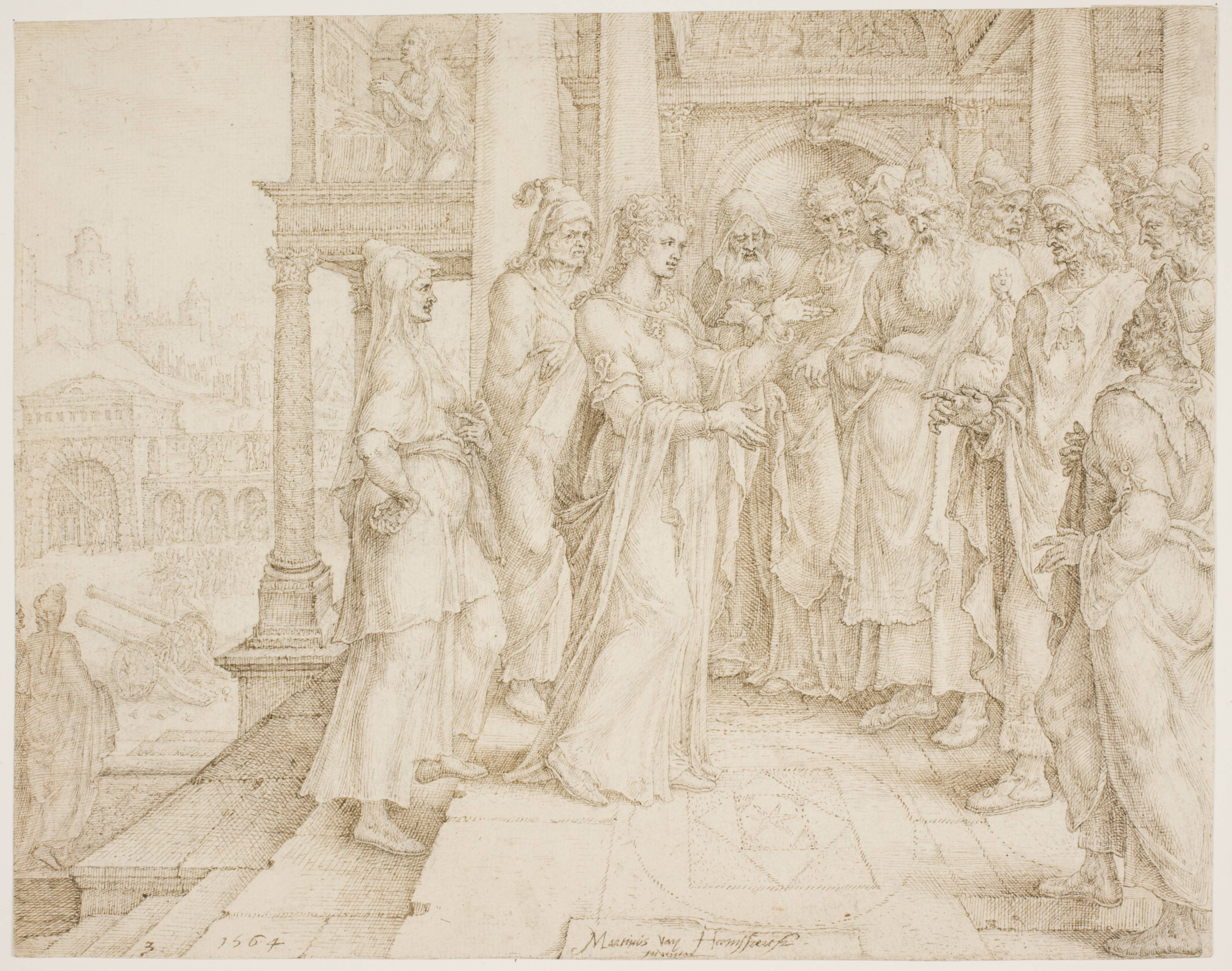 Judith addressing the Ancients of Bethulia
