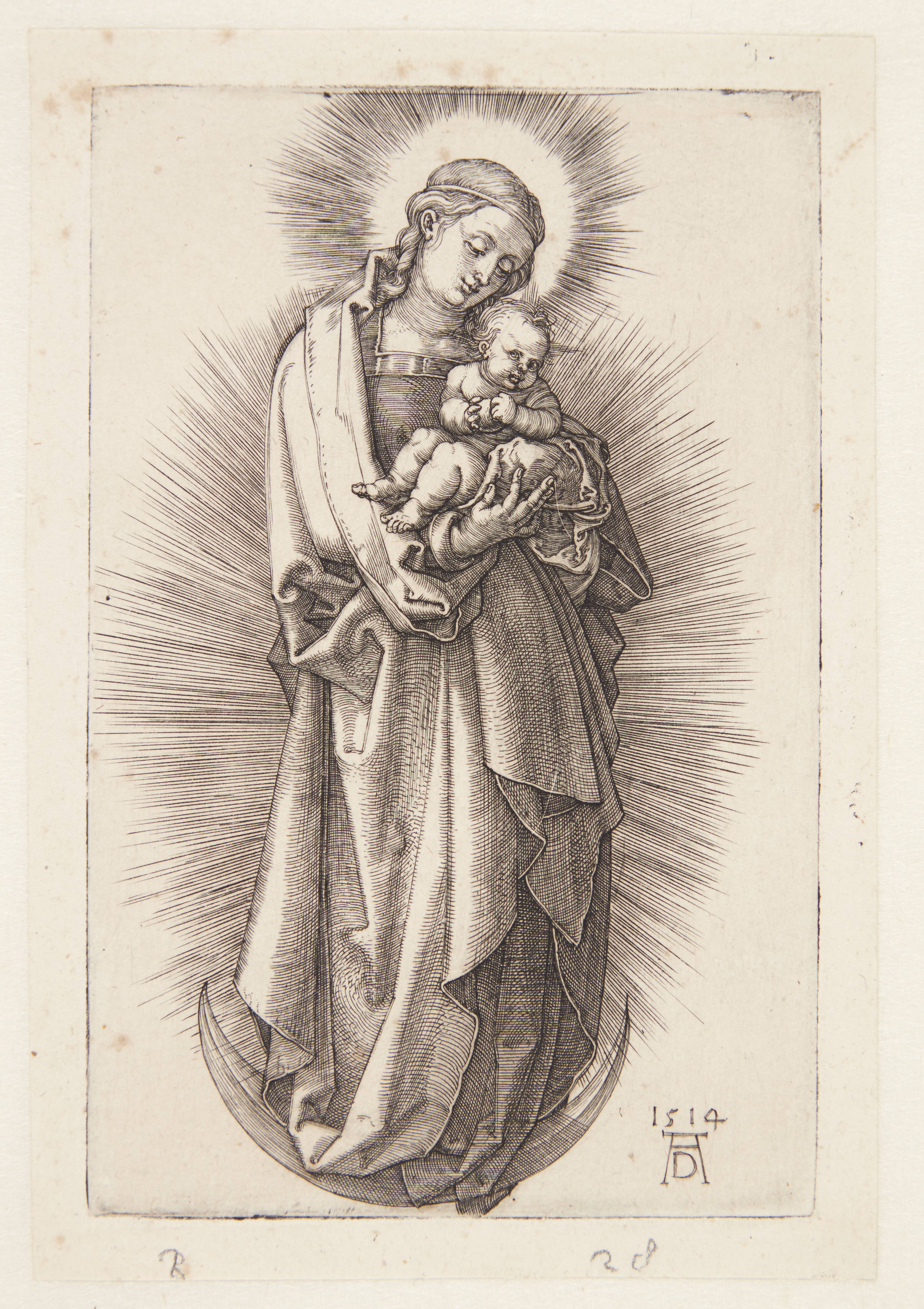The Virgin on the crescent with a diadem