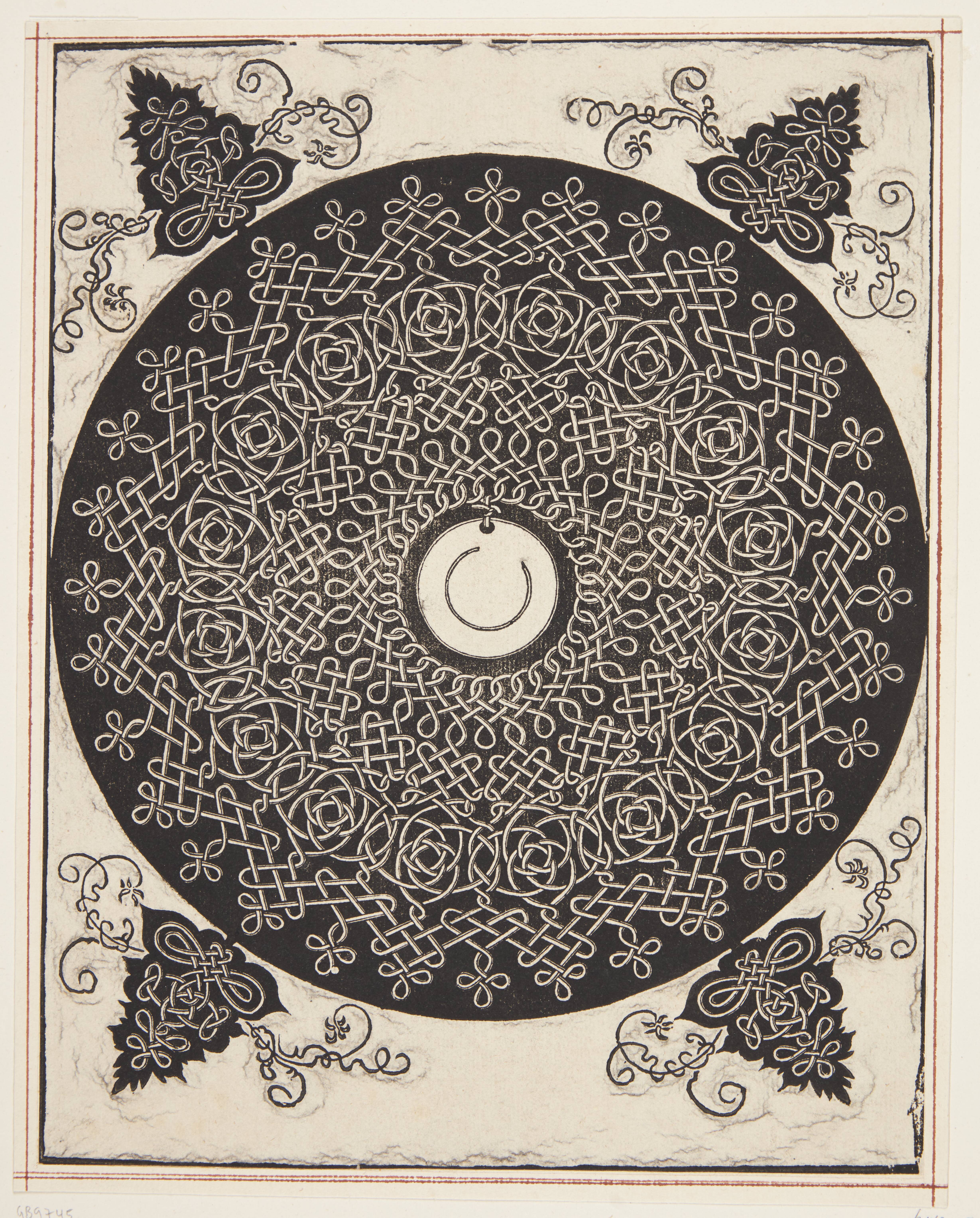 Interlaced Cord Pattern with white medallion