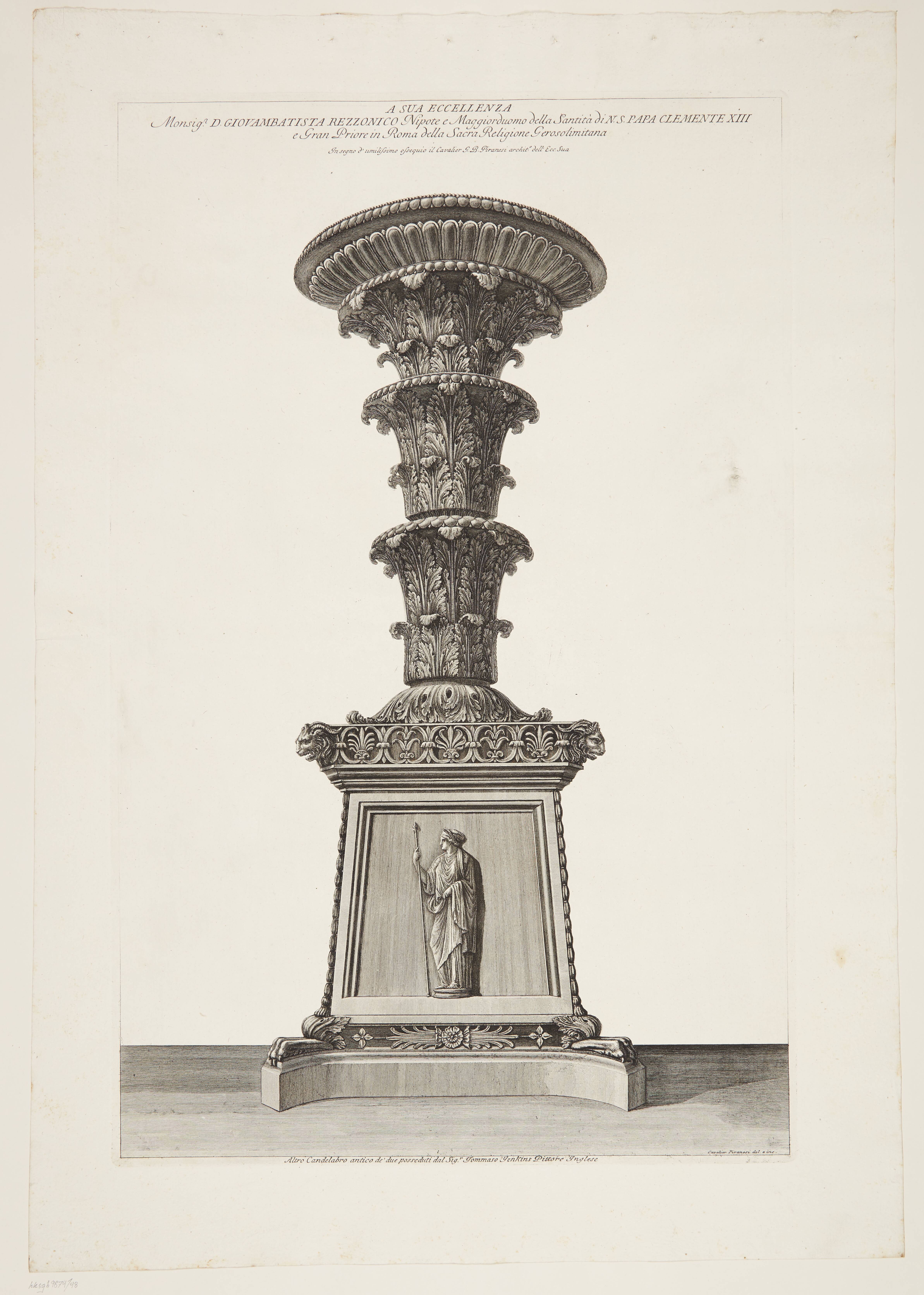 Marble candelabrum