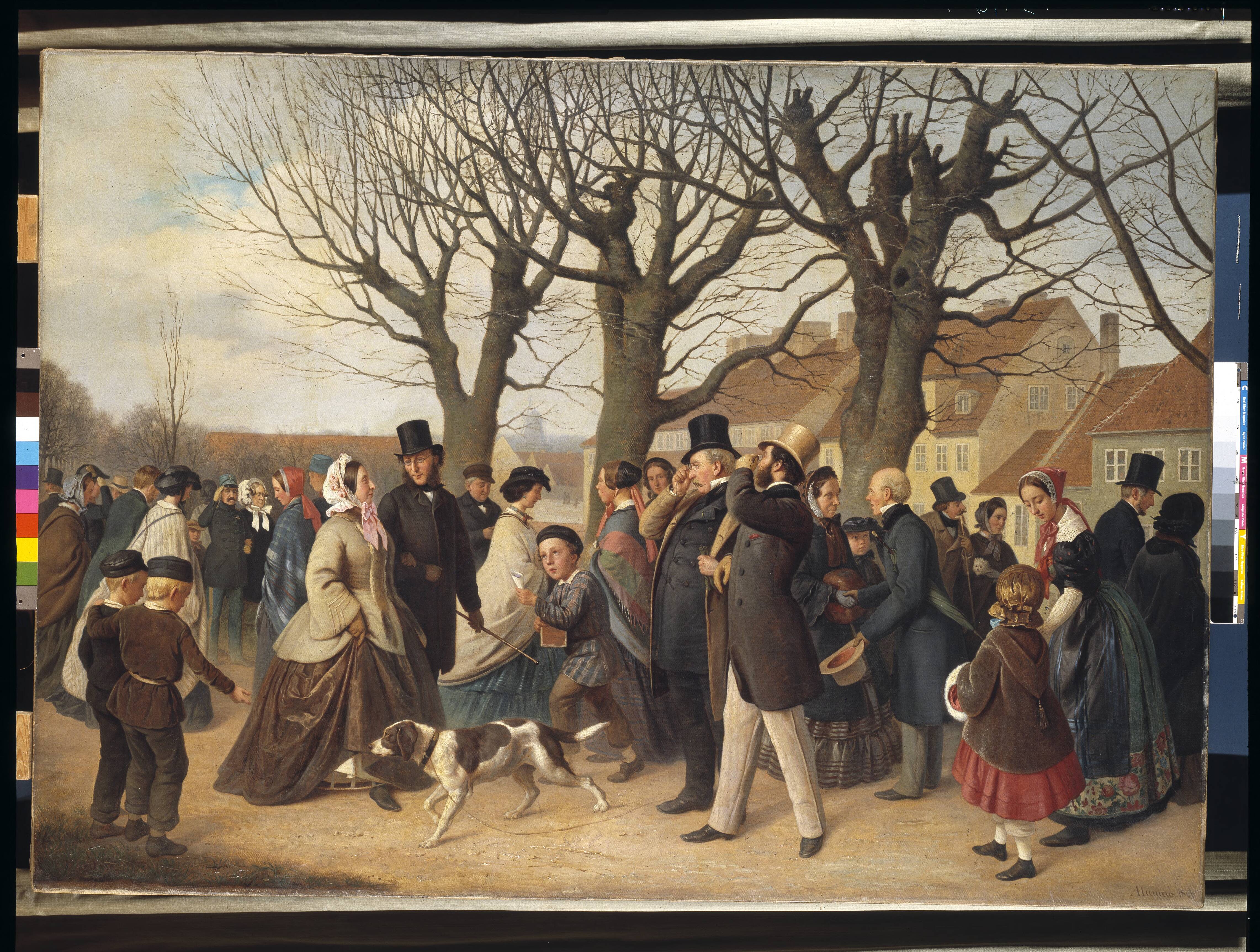 Promenading on the Ramparts of Copenhagen on the Evening of a Public Holiday in Spring