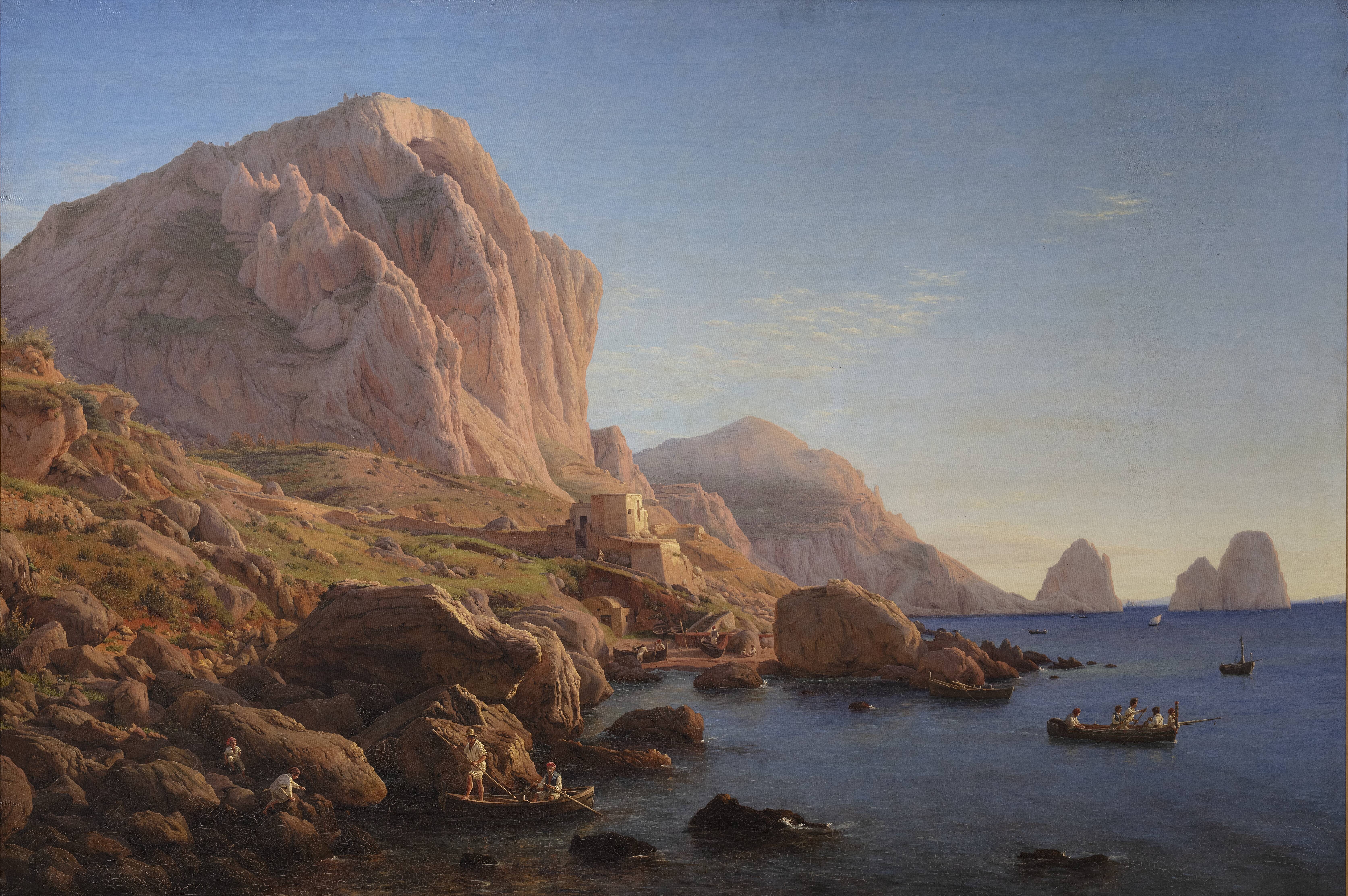 A Rocky Coast, Capri. After Sunrise