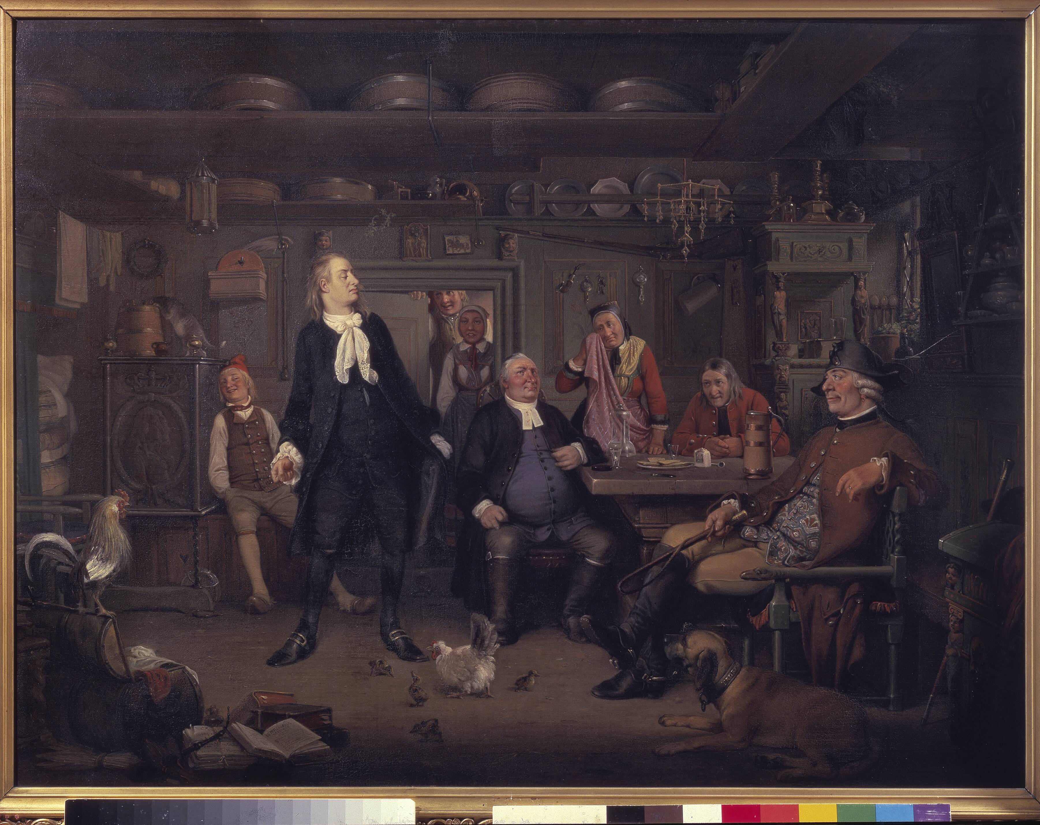 Fra Ludvig Holbergs "Erasmus Montanus", III akt, 3. scene