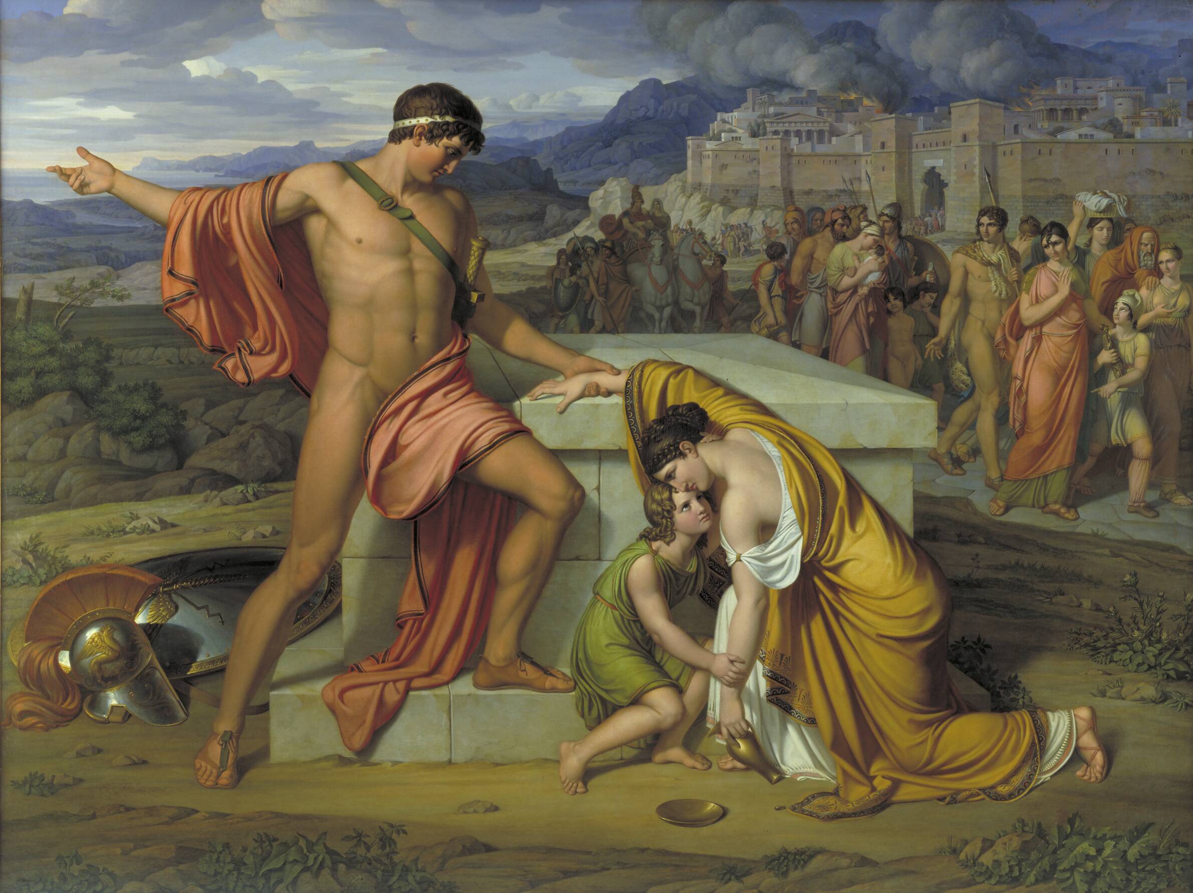 Pyrrhus and Andromache at Hector's Tomb