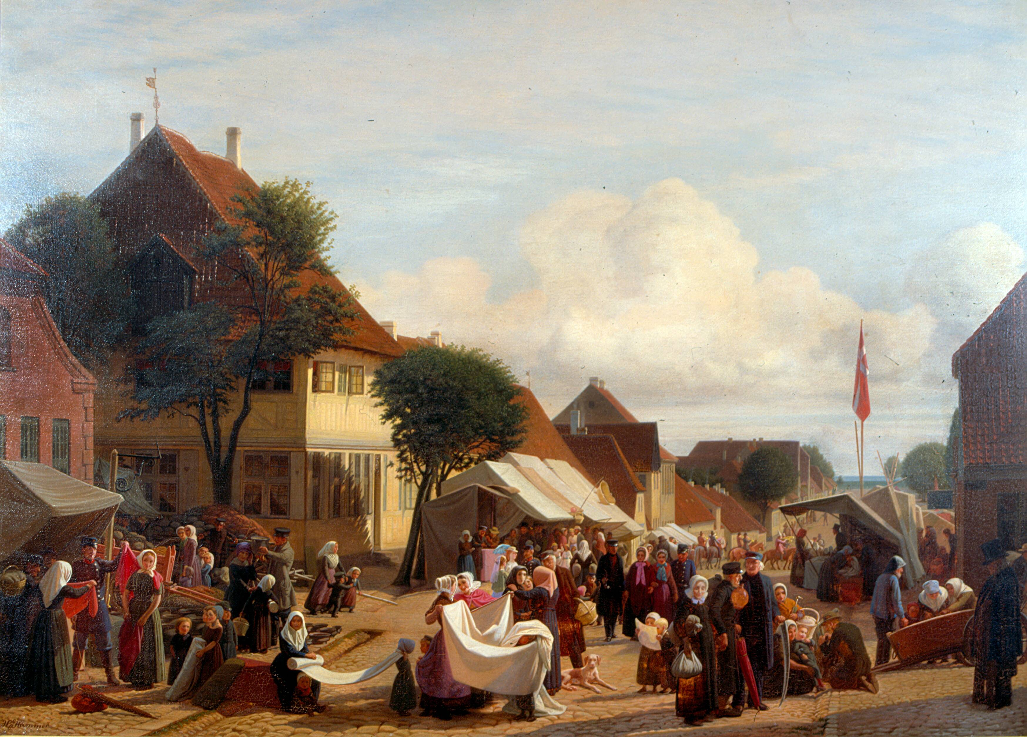 En markedsdag i Fredericia