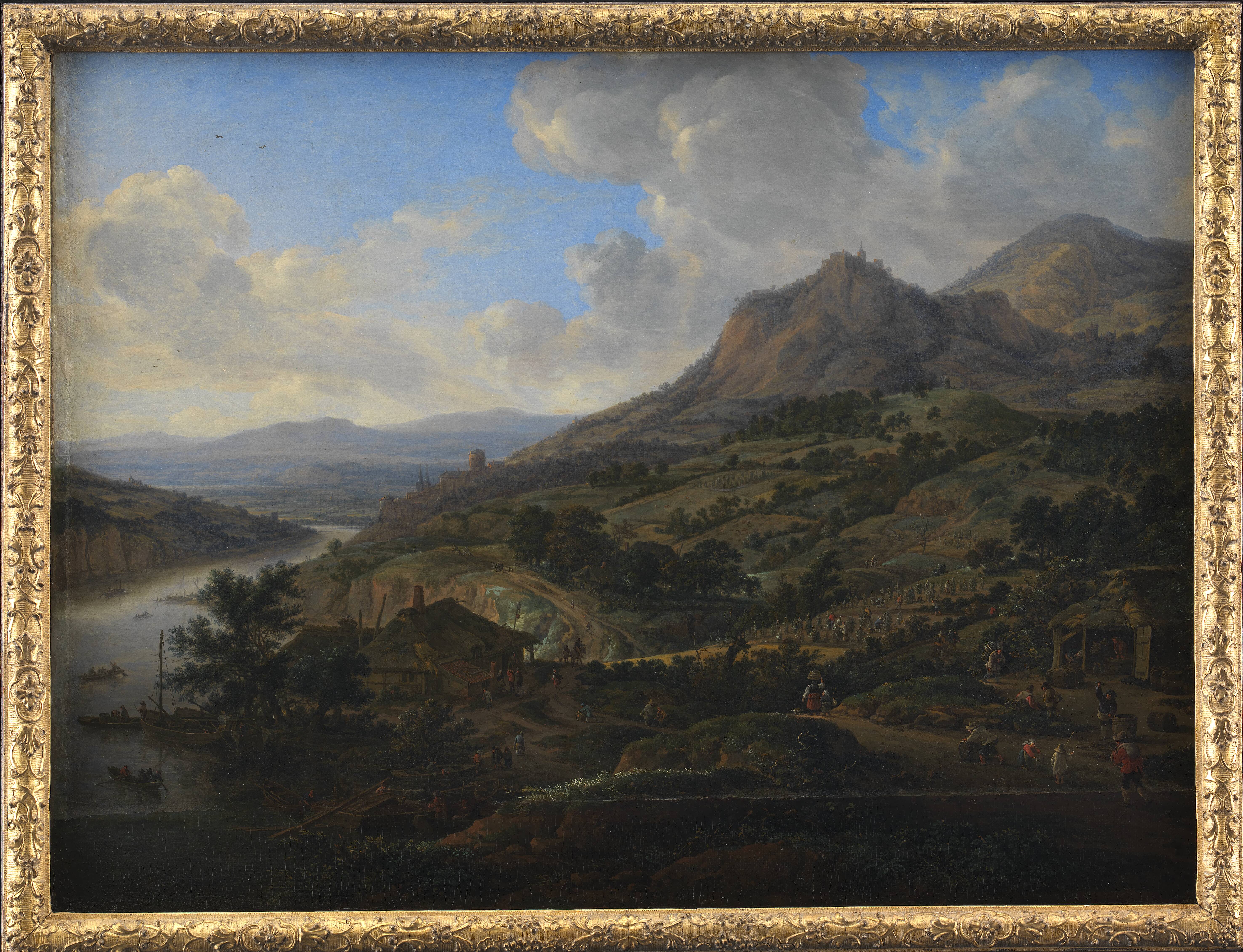 Wine Harvest at the Rhine