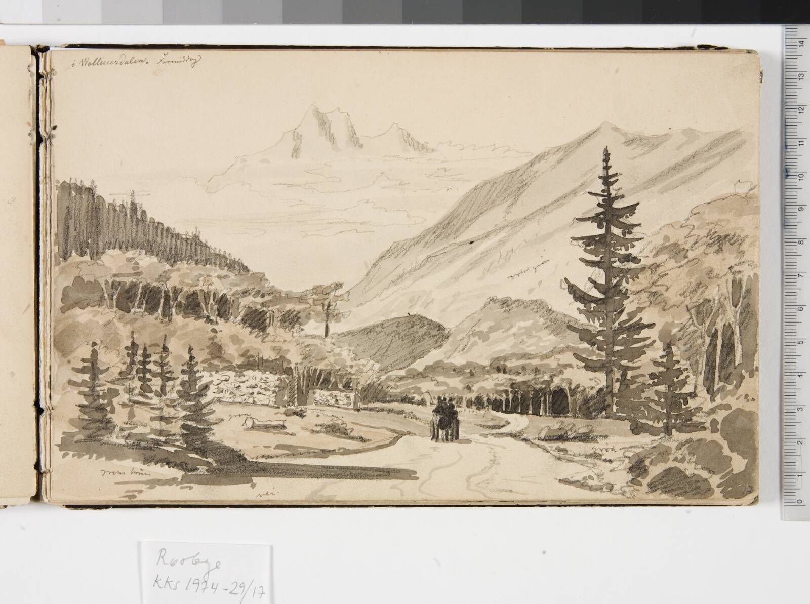 Alpelandskab, Martinus Rørbye, 1834-1835