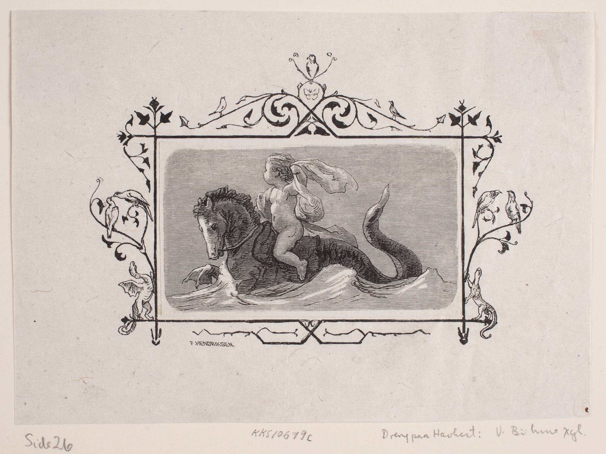 Vignet til "I stormen", Waldemar Bøhme, 1878