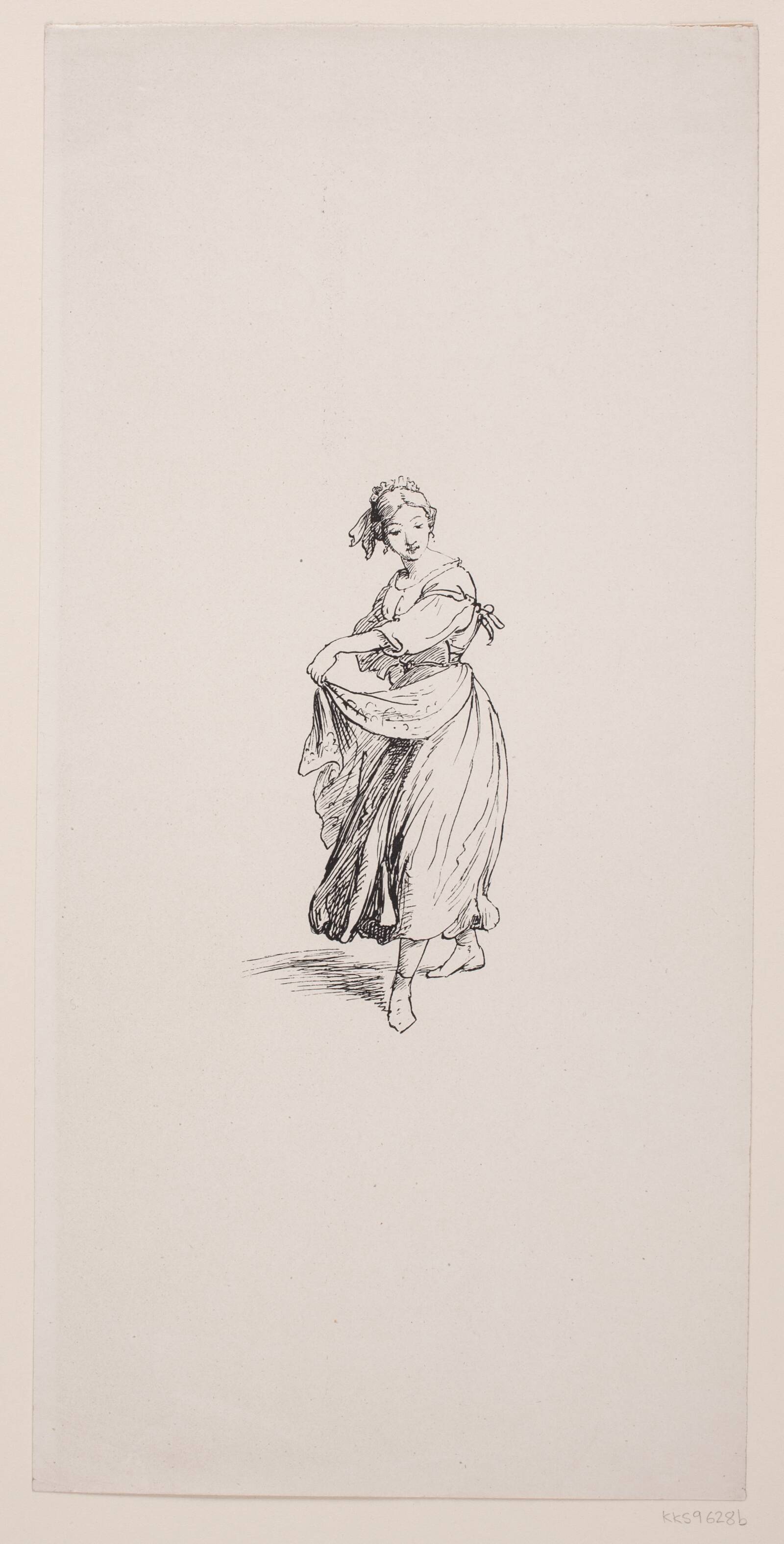 Dansende Italienerinde, Ubekendt, 1870-1880