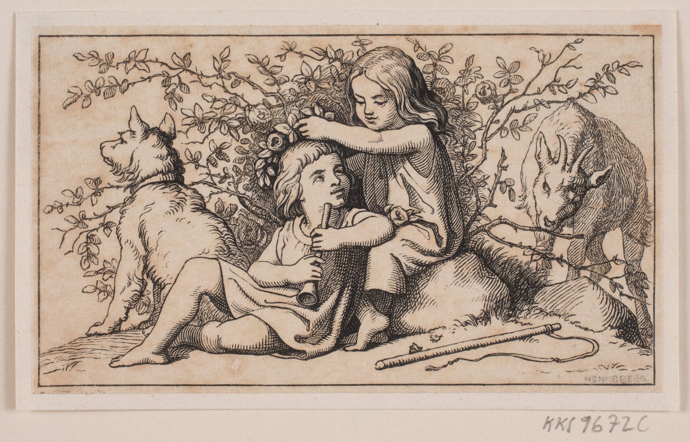 Juni. Månedsbillede, H.C. Henneberg, 1847