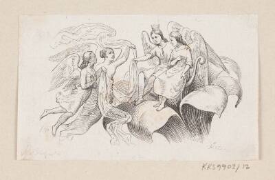 Illustration til "Tommelise" i H.C. Andersen, "Eventyr og Historier", Bind 1