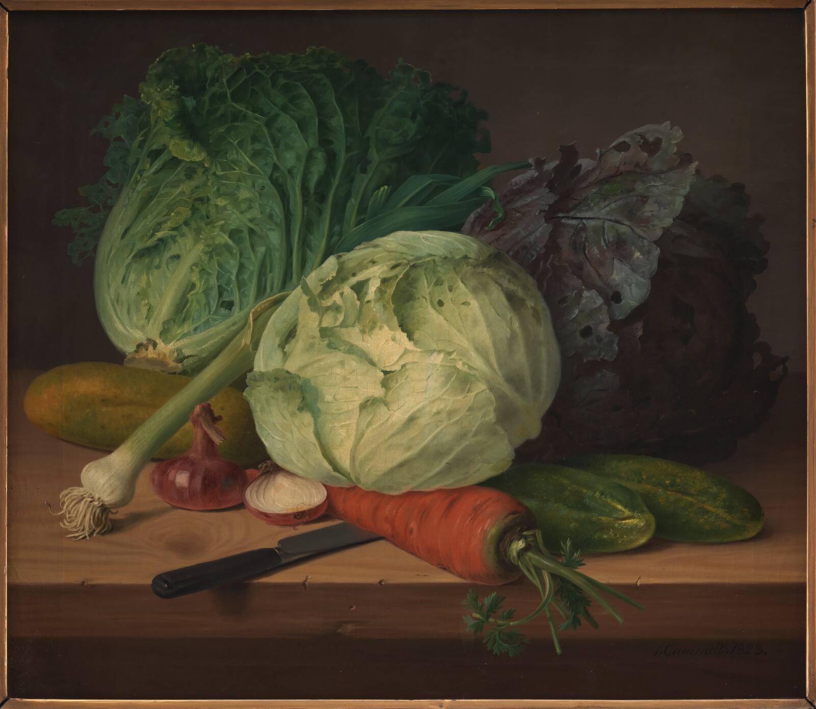 Køkkenurter, J.L. Camradt, 1823