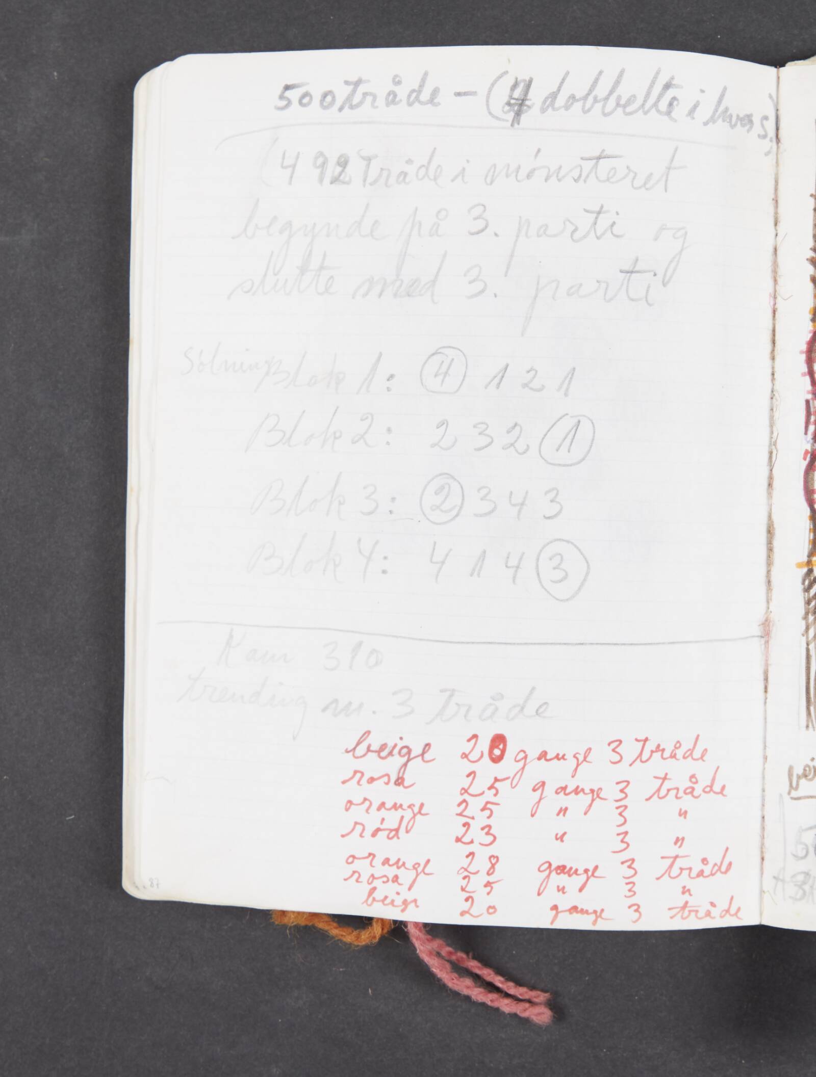 Notater, Ragna Braase, 1977-1985