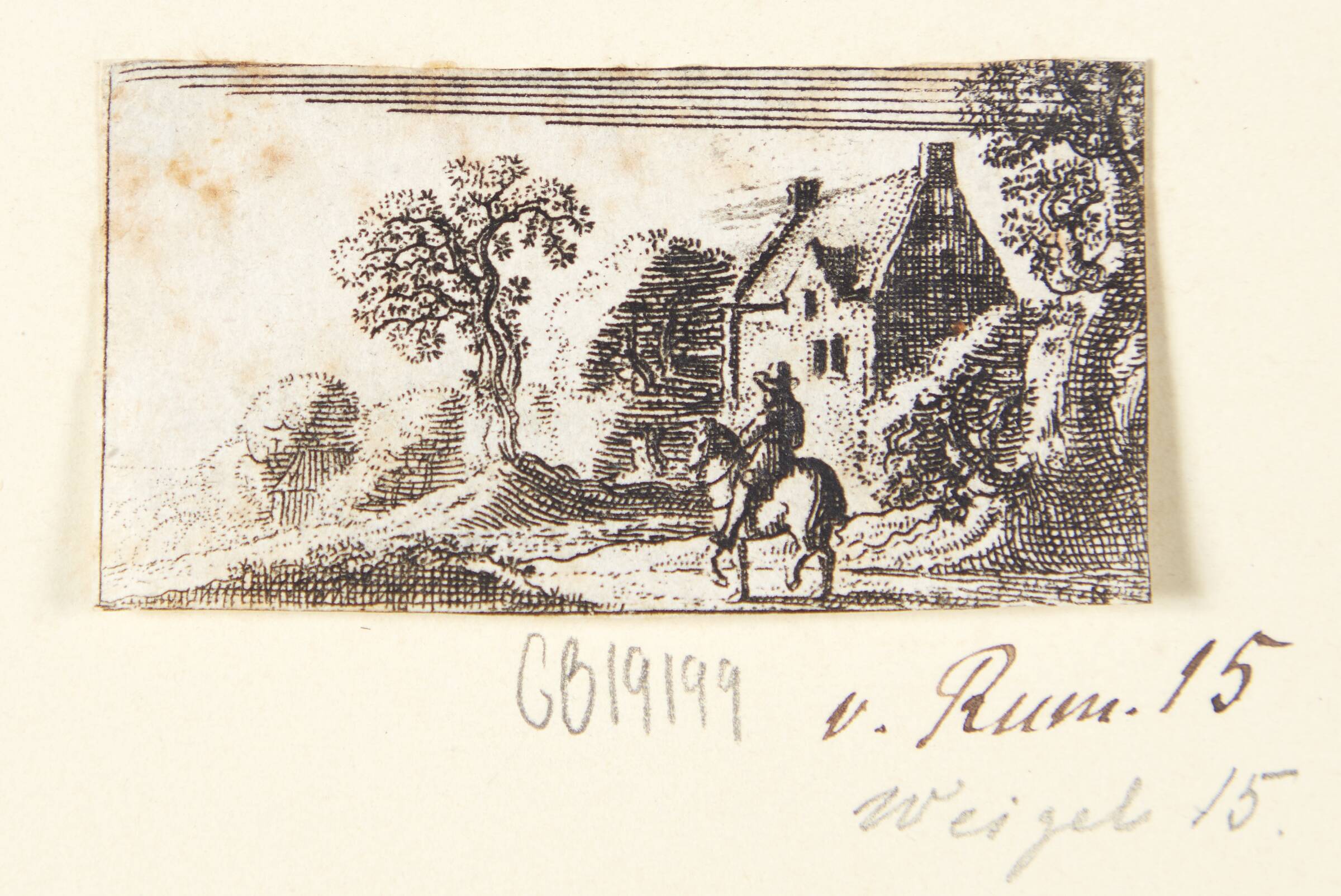 Landskab med en rytter, Gillis Neyts, 1618-1686