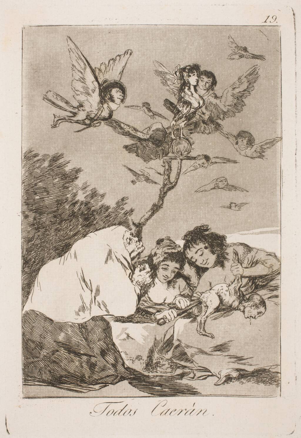 De vil alle falde ned, Francisco de Goya, 1797-1798