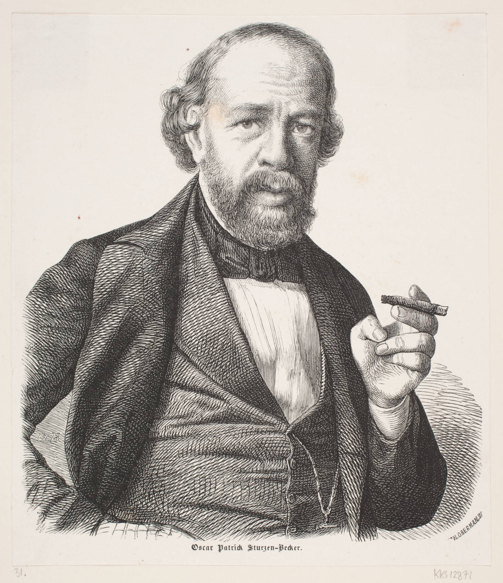 Oscar Patrick Sturzenbecher, Franz Wilhelm Obermann, 1830-1896