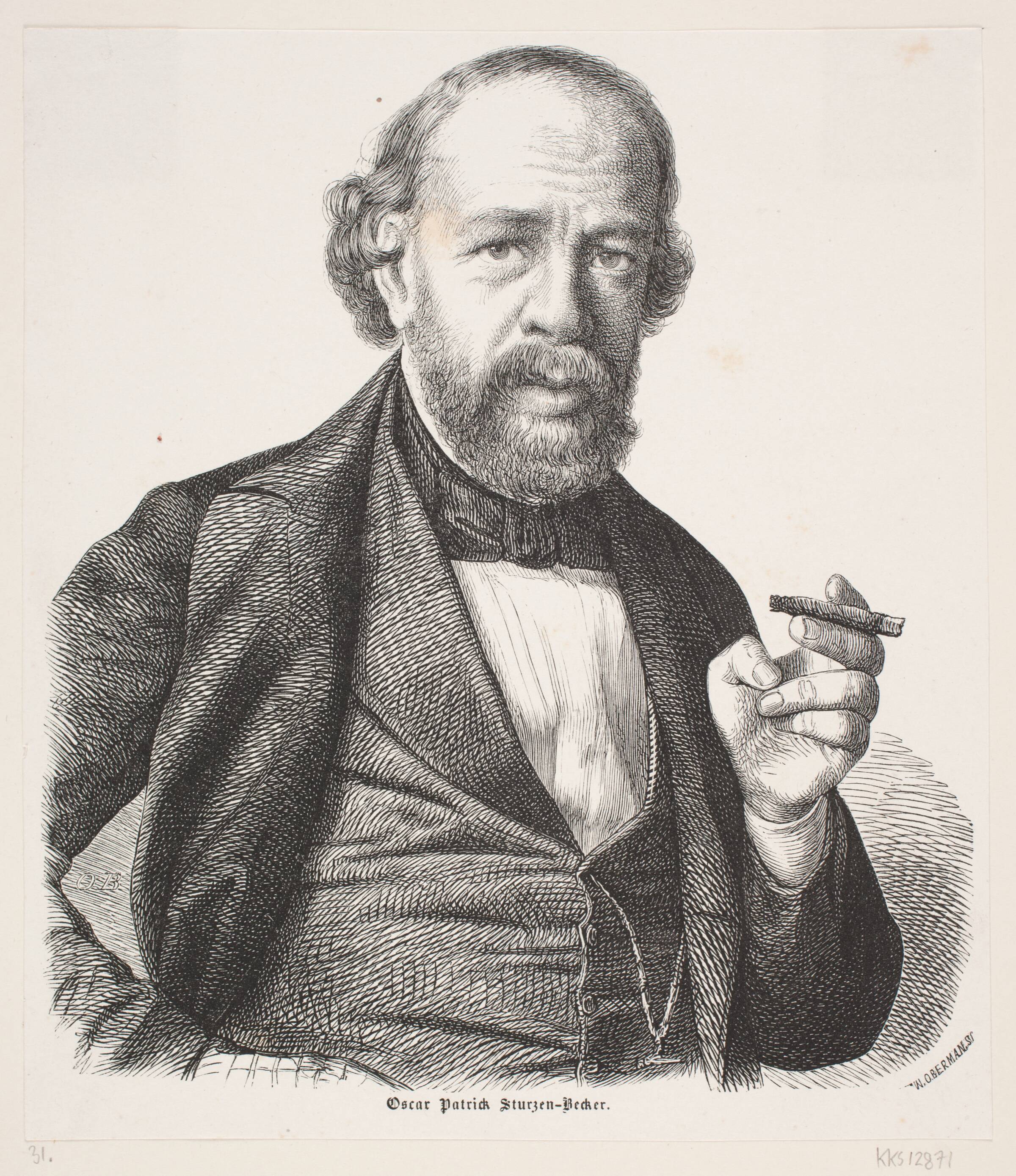 Oscar Patrick Sturzenbecher, Franz Wilhelm Obermann, 1830-1896