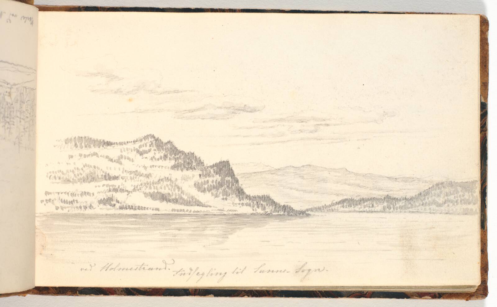 Fjordlandskab, Martinus Rørbye, 1832